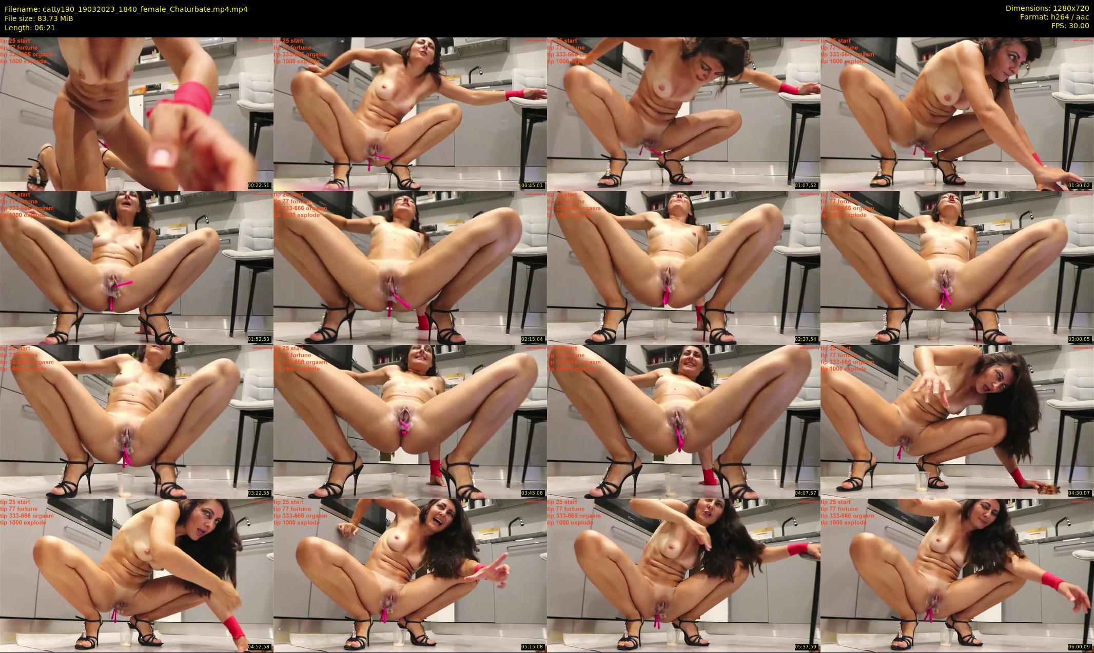 catty190 — 7 minute Chaturbate female cam show recording, 720p, Mar 19, 2023