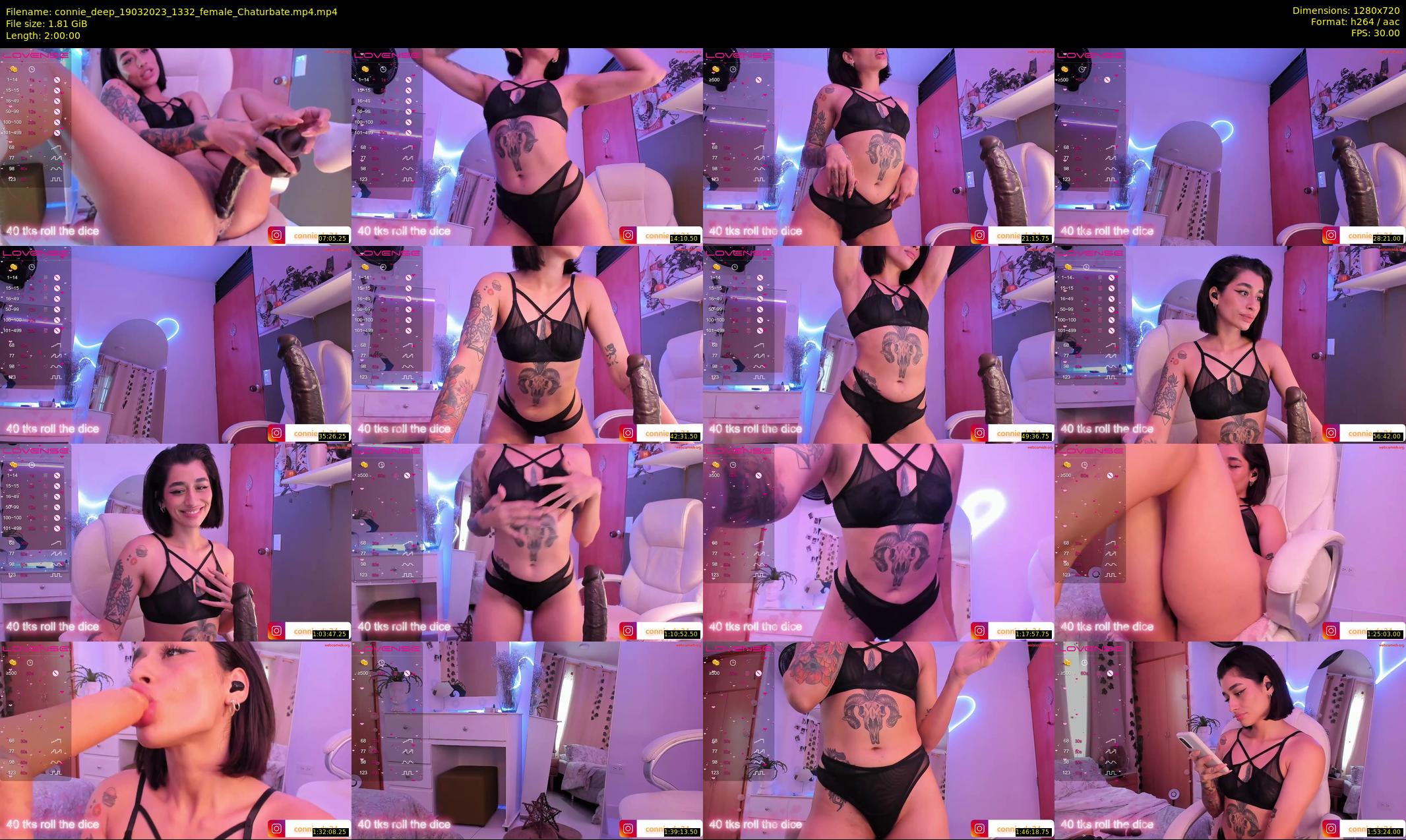 connie_deep — 120 minute Chaturbate female cam show recording, 720p, Mar 19, 2023