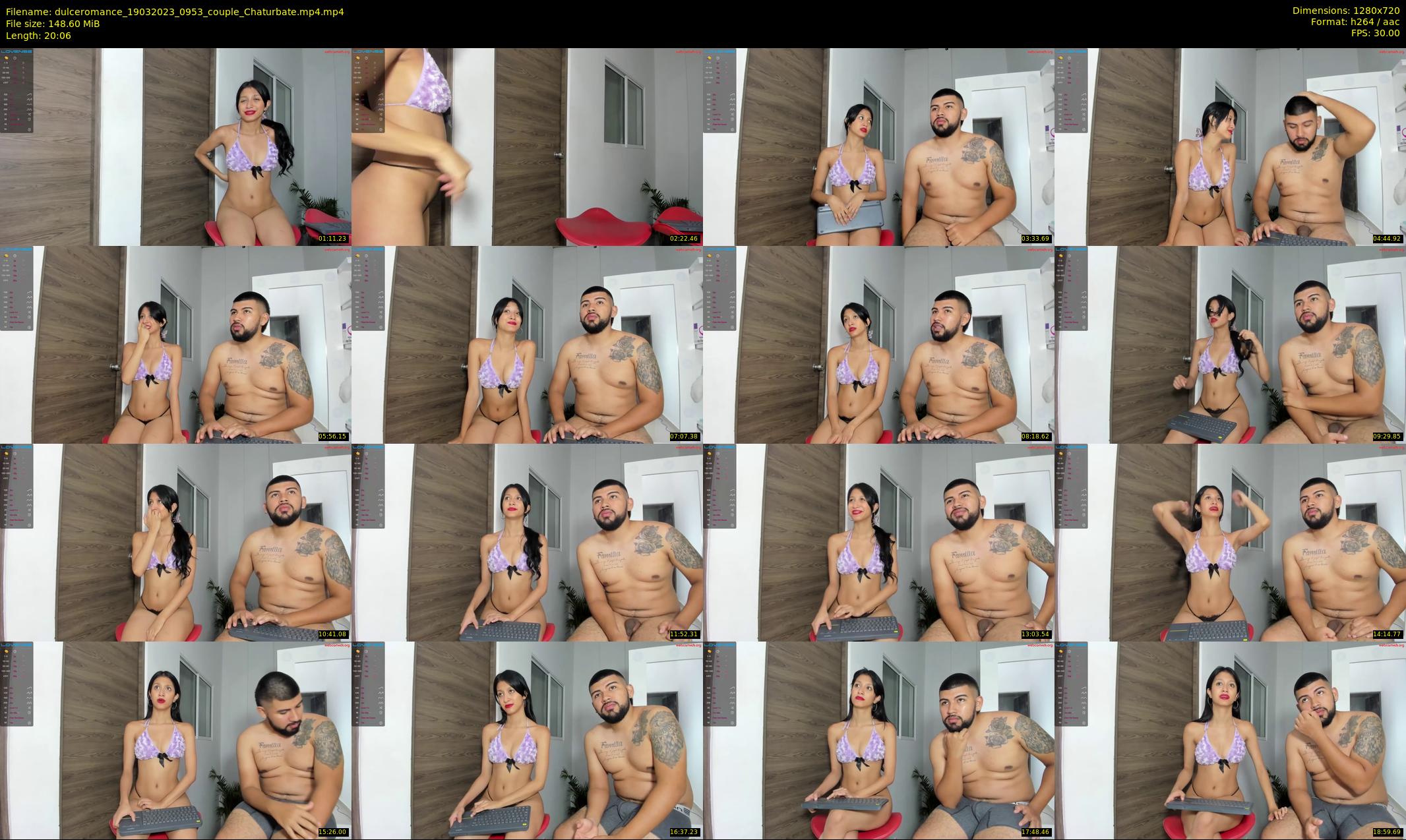 dulceromance — 21 minute Chaturbate couple cam show recording, 720p, Mar 19, 2023