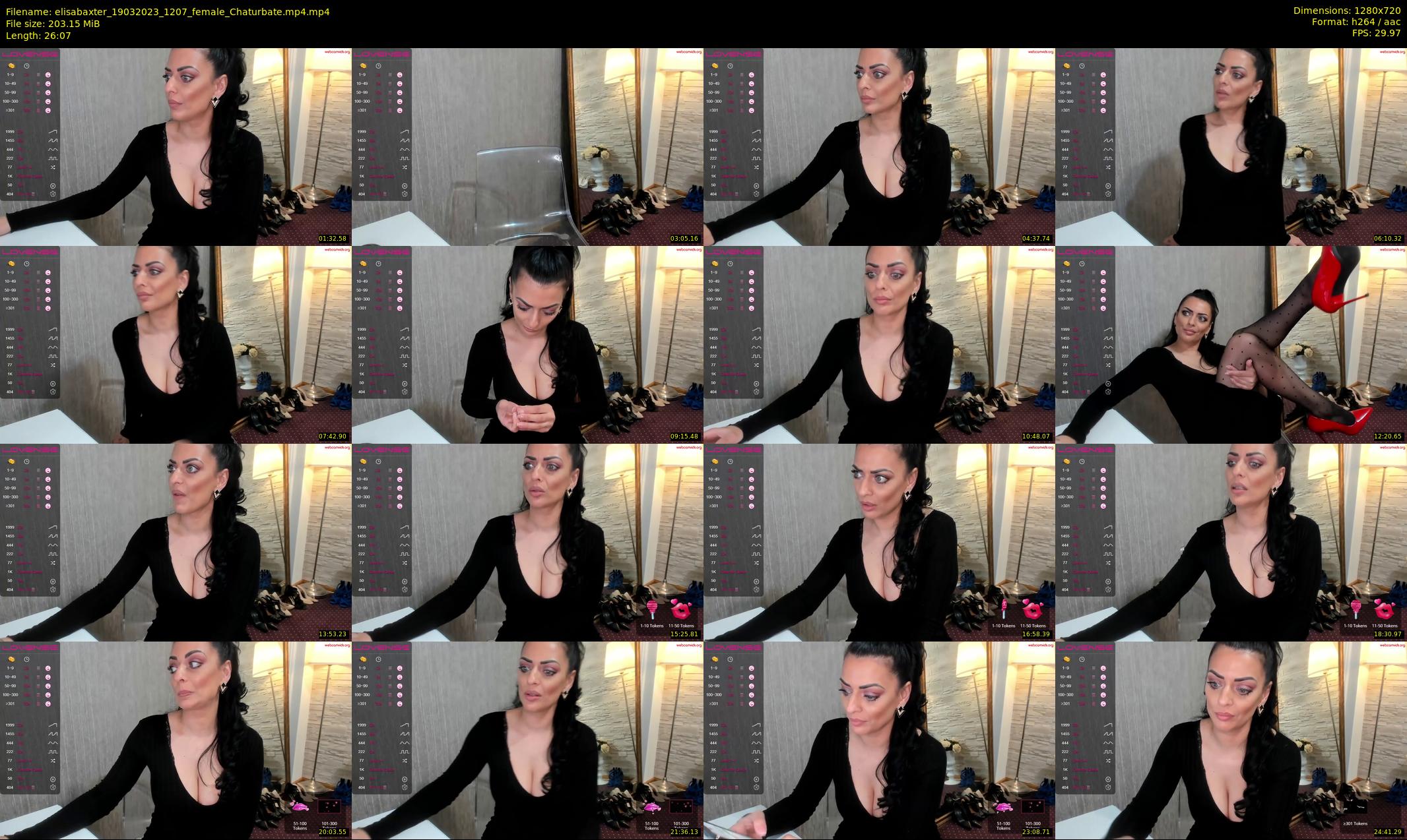 elisabaxter — 27 minute Chaturbate female cam show recording, 720p, Mar 19, 2023