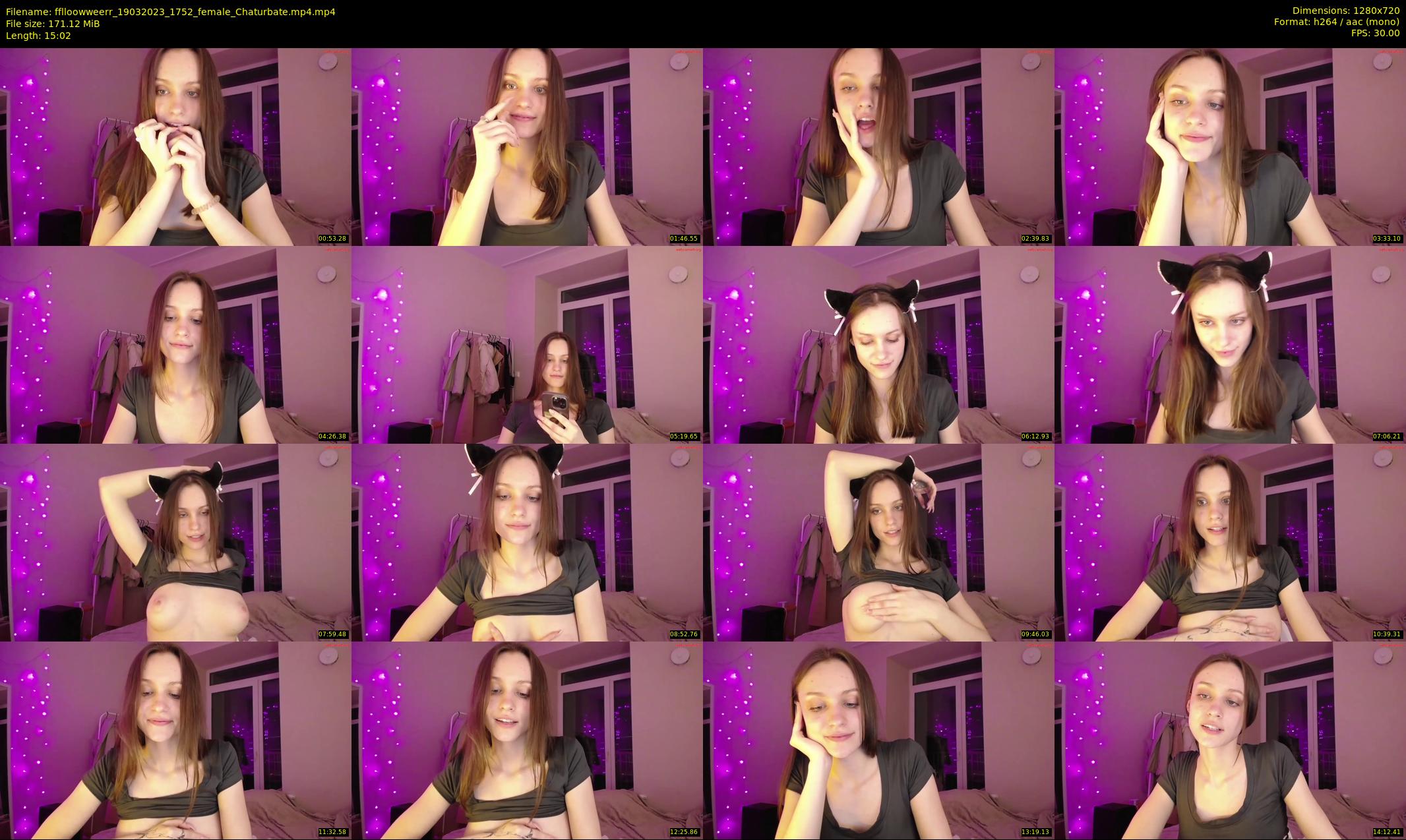 fflloowweerr — 16 minute Chaturbate couple cam show recording, 720p, Mar 19, 2023