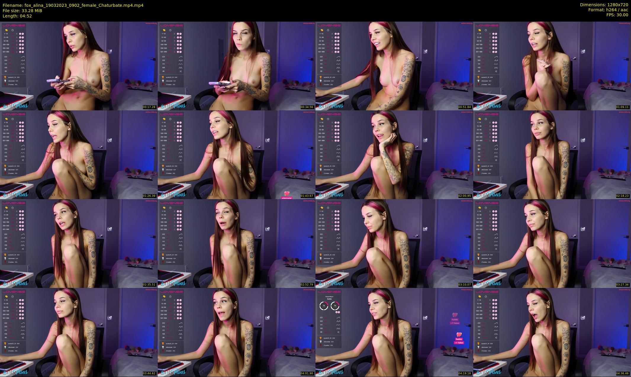 fox_alina — 5 minute Chaturbate female cam show recording, 720p, Mar 19, 2023