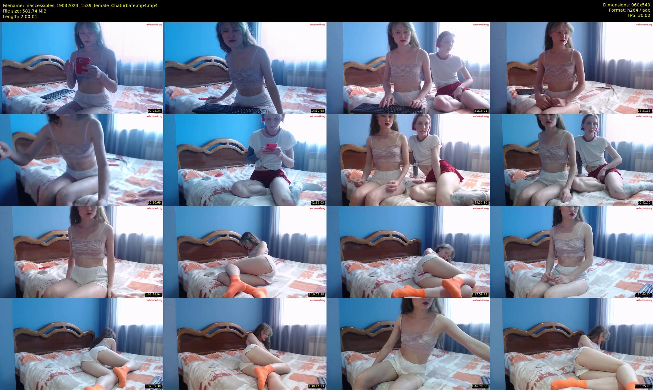 inaccessibles — 121 minute Chaturbate female cam show recording, 480p, Mar 19, 2023