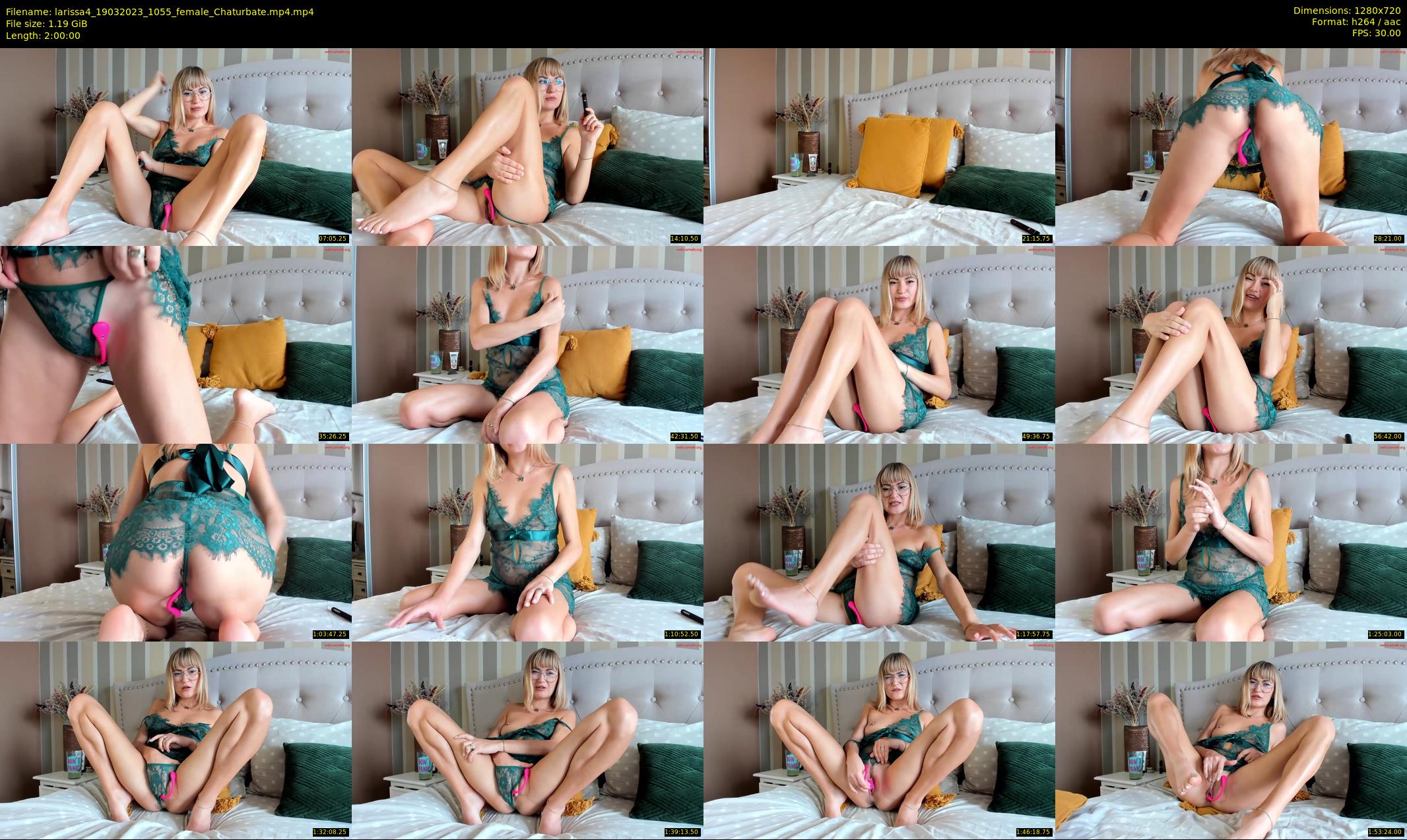 larissa4 — 120 minute Chaturbate female cam show recording, 720p, Mar 19, 2023
