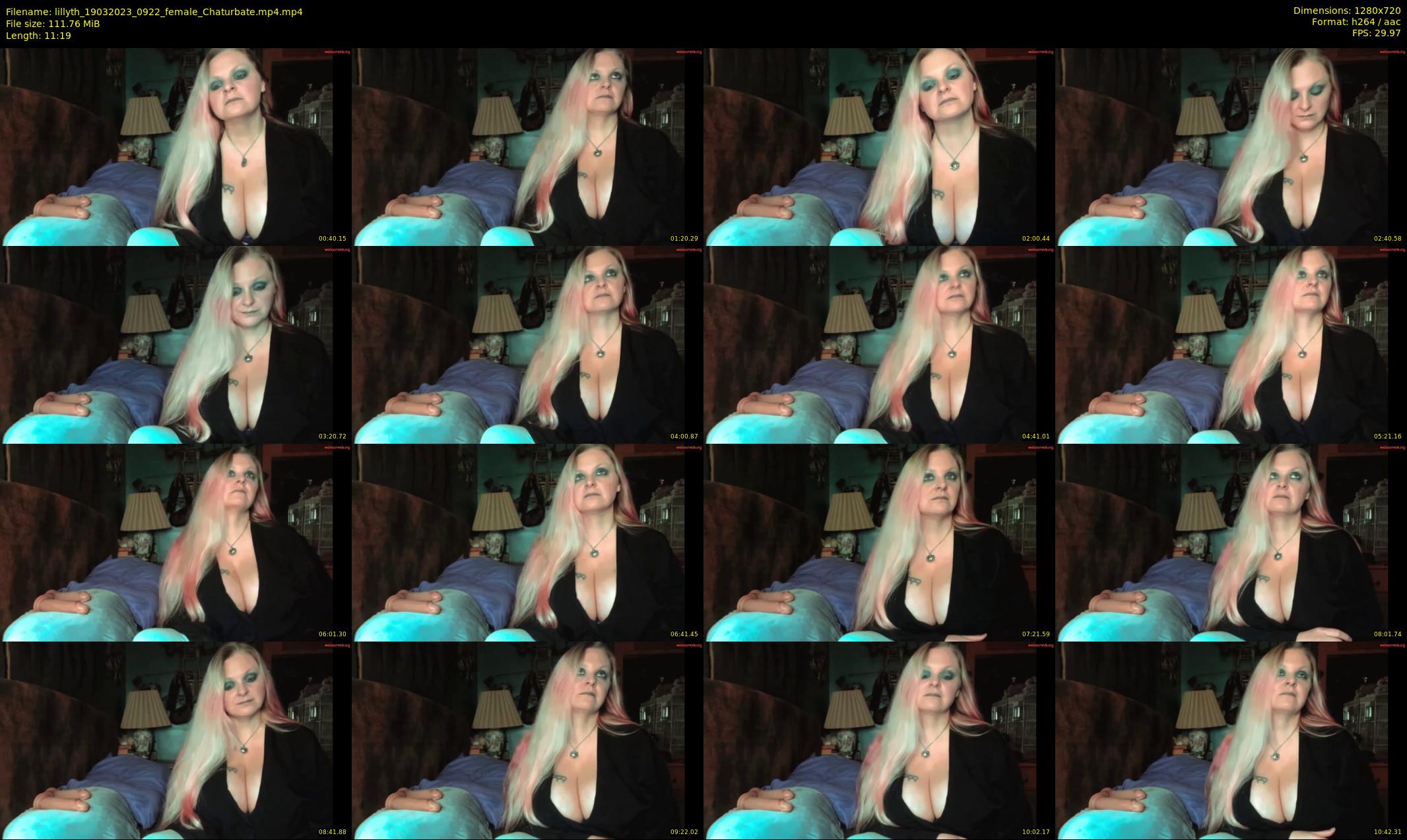 lillyth — 12 minute Chaturbate female cam show recording, 720p, Mar 19, 2023