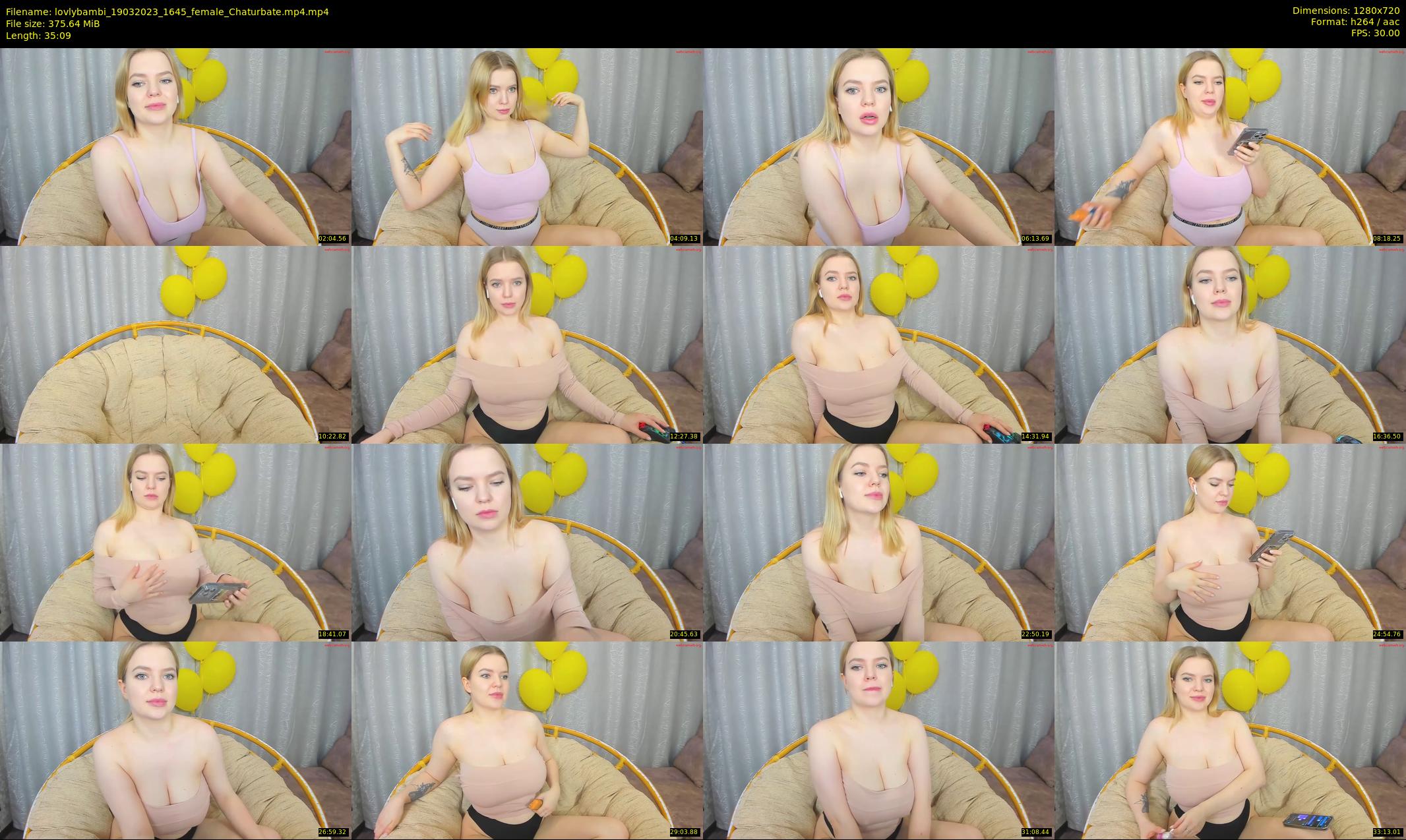 lovlybambi — 36 minute Chaturbate female cam show recording, 720p, Mar 19, 2023