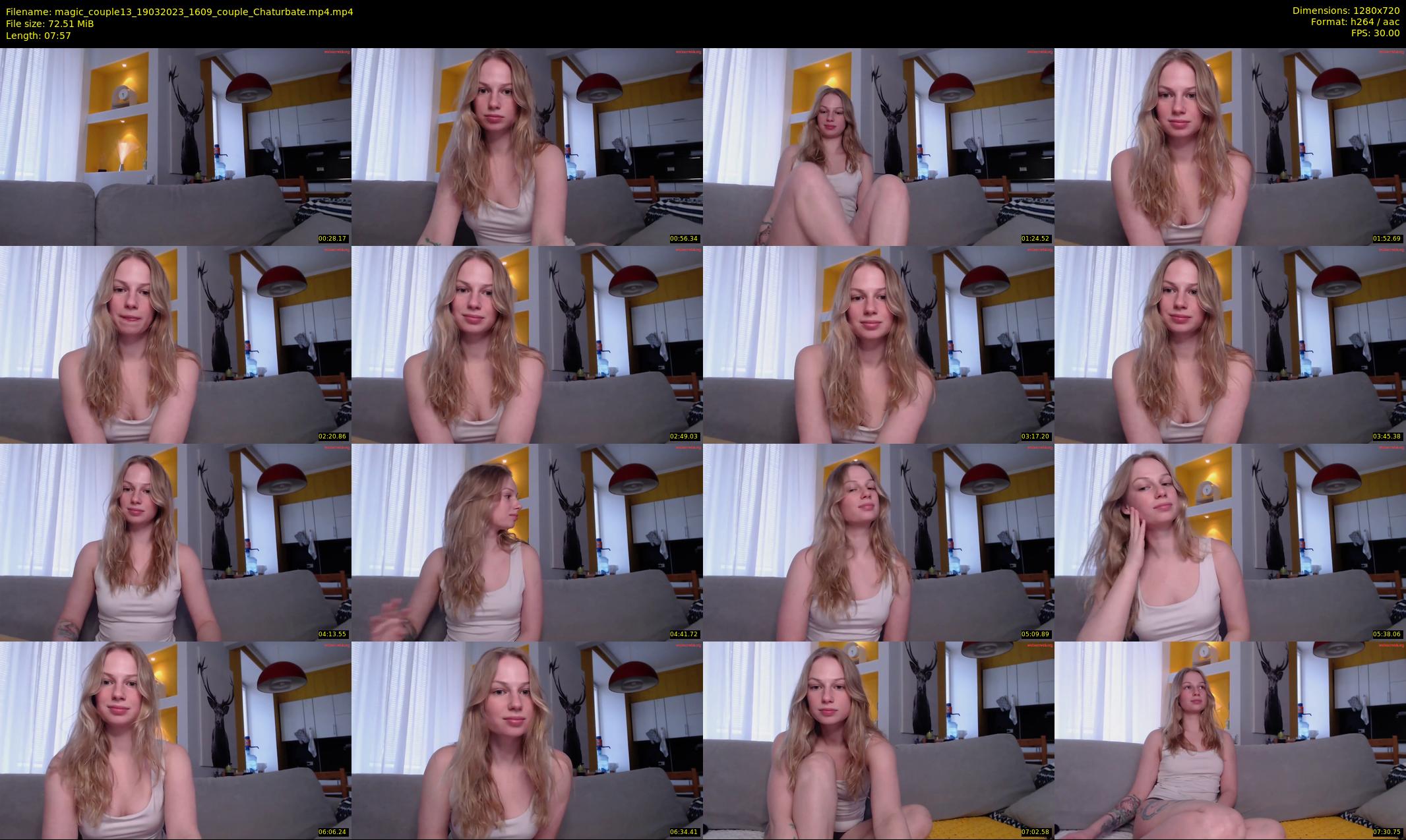 magic_couple13 — 8 minute Chaturbate couple cam show recording, 720p, Mar 19, 2023