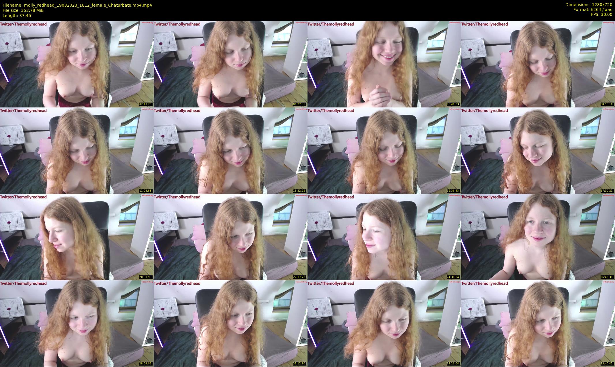 molly_redhead — 38 minute Chaturbate female cam show recording, 720p, Mar 19, 2023