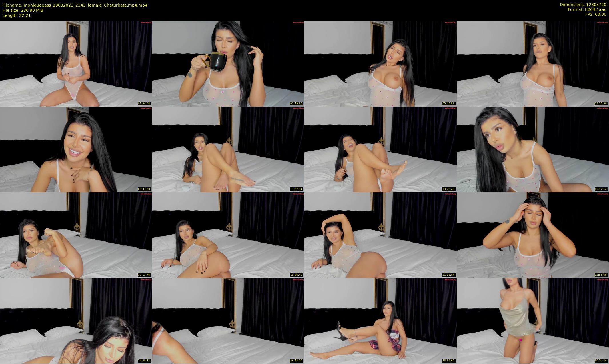 moniqueeass — 33 minute Chaturbate female cam show recording, 720p, Mar 19, 2023