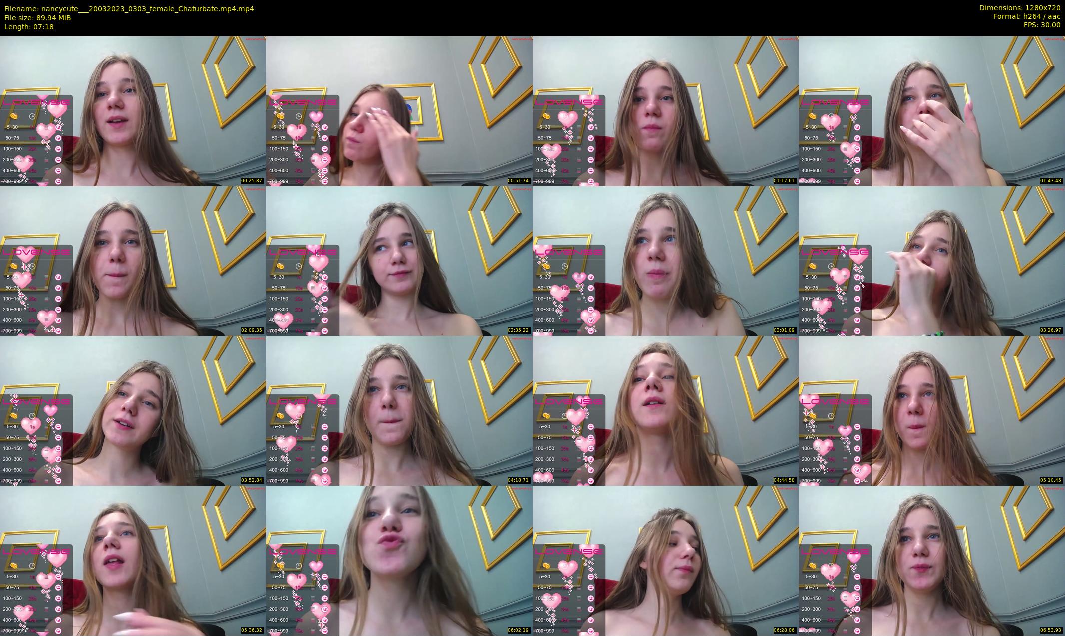 nancycute__ — 8 minute Chaturbate female cam show recording, 720p, Mar 20, 2023