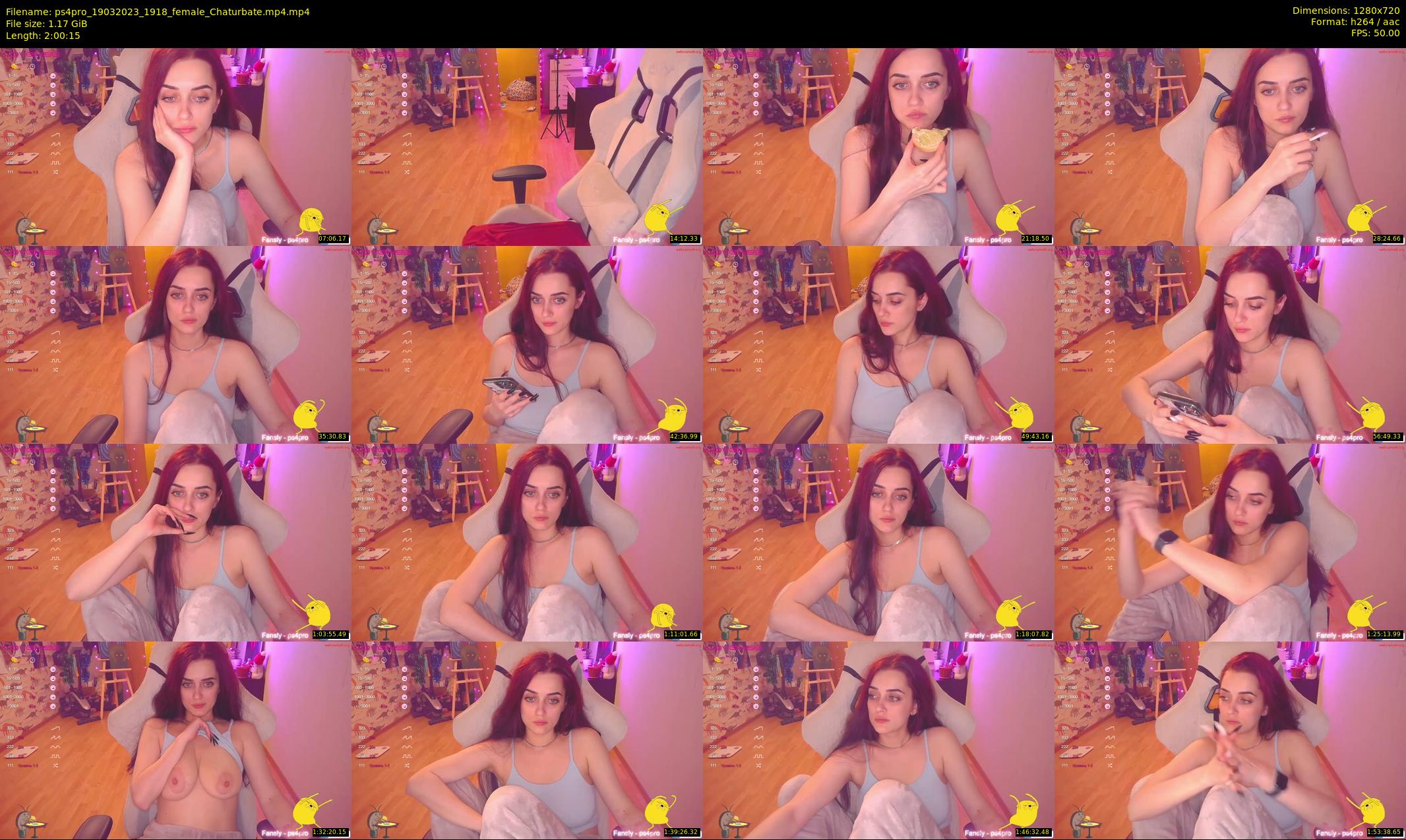 ps4pro — 121 minute Chaturbate female cam show recording, 720p, Mar 19, 2023