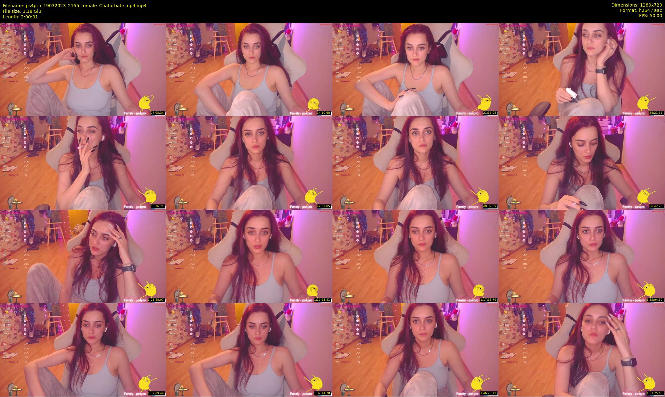 ps4pro — 121 minute Chaturbate female cam show recording, 720p, Mar 19, 2023