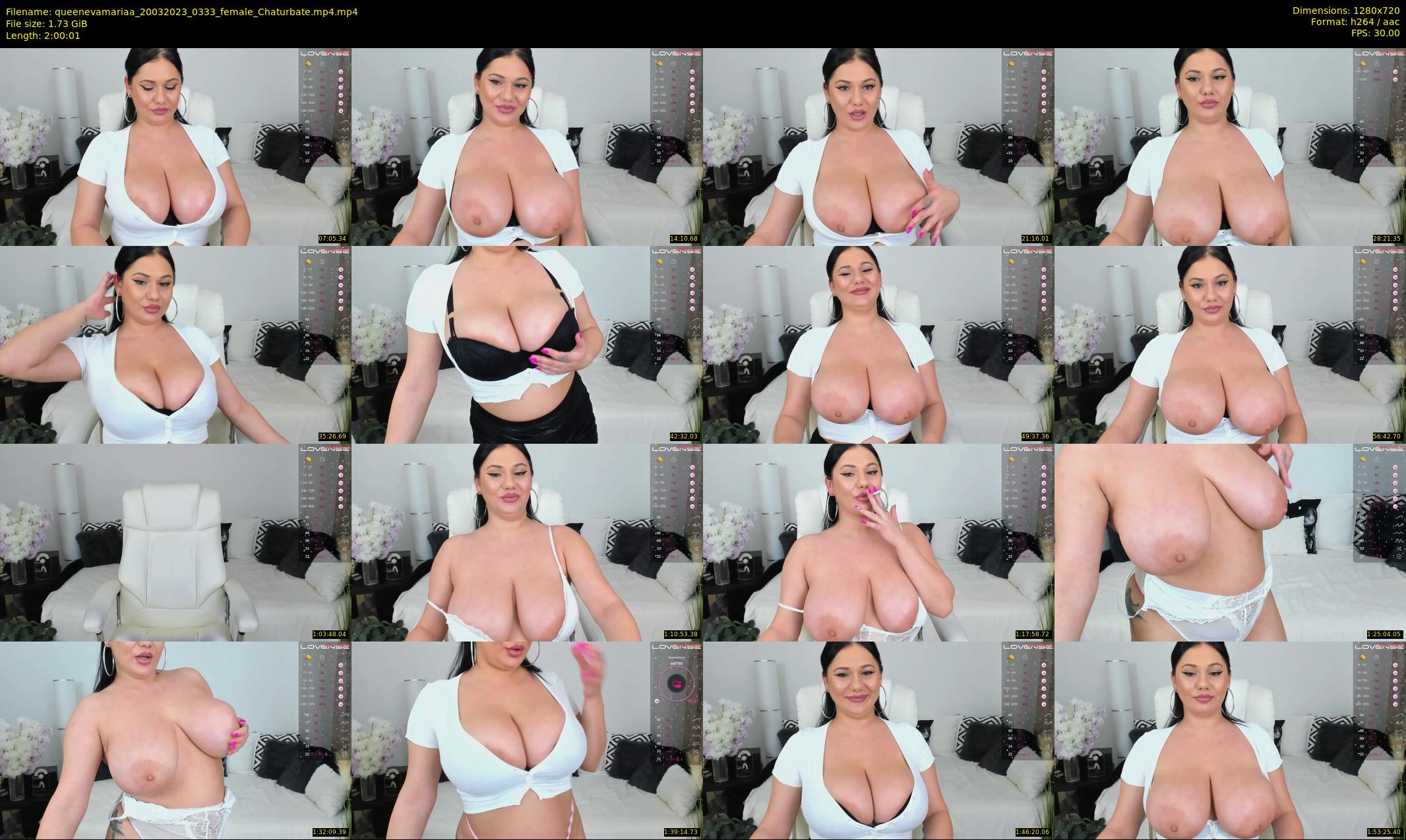 queenevamariaa — 121 minute Chaturbate female cam show recording, 720p, Mar 20, 2023