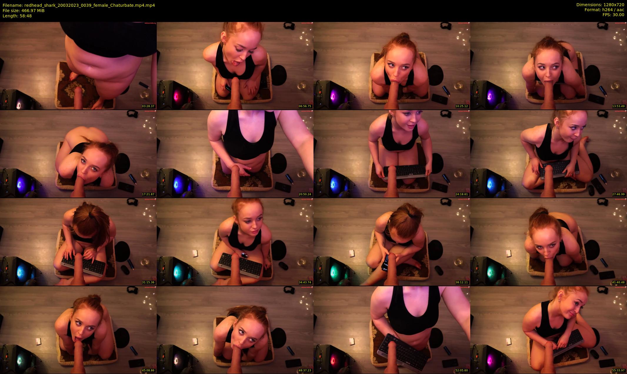 redhead_shark — 59 minute Chaturbate female cam show recording, 720p, Mar 20, 2023