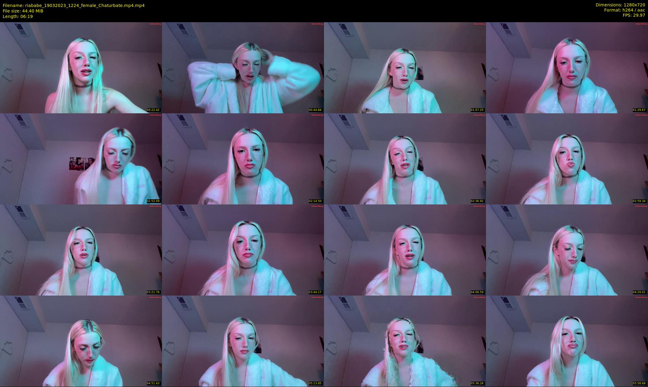 riababe — 7 minute Chaturbate female cam show recording, 720p, Mar 19, 2023