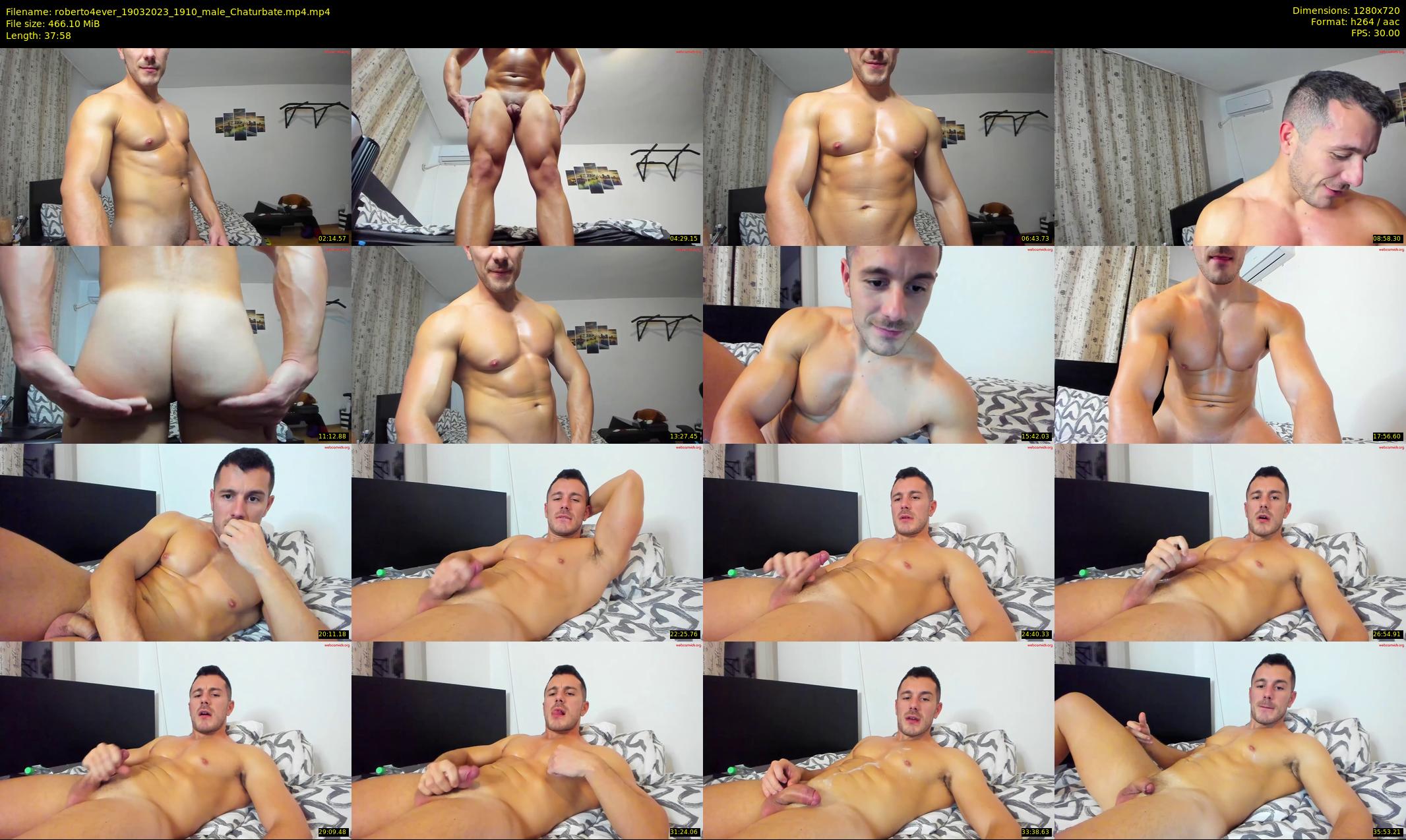 roberto4ever — 38 minute Chaturbate male cam show recording, 720p, Mar 19, 2023