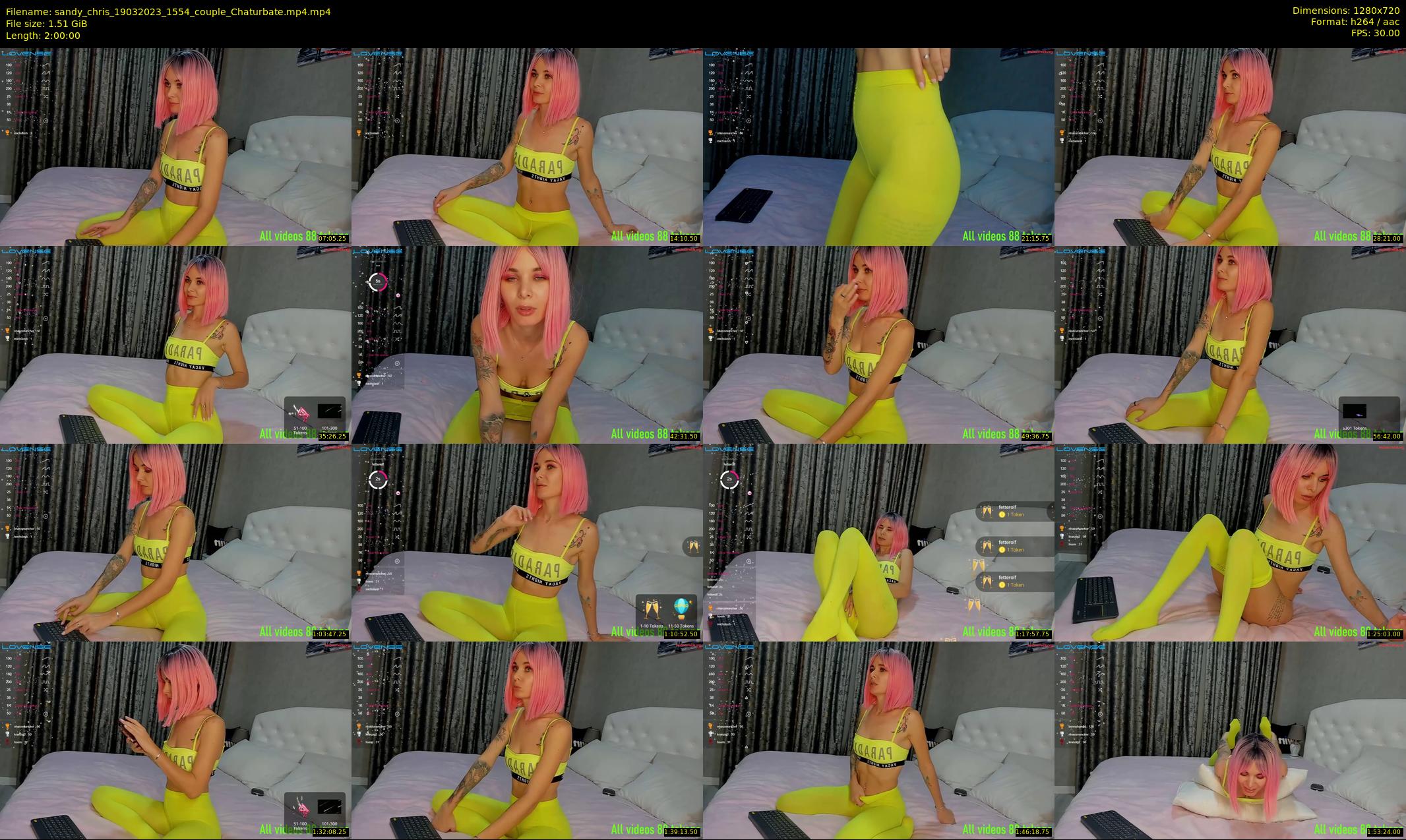 sandy_chris — 120 minute Chaturbate couple cam show recording, 720p, Mar 19, 2023