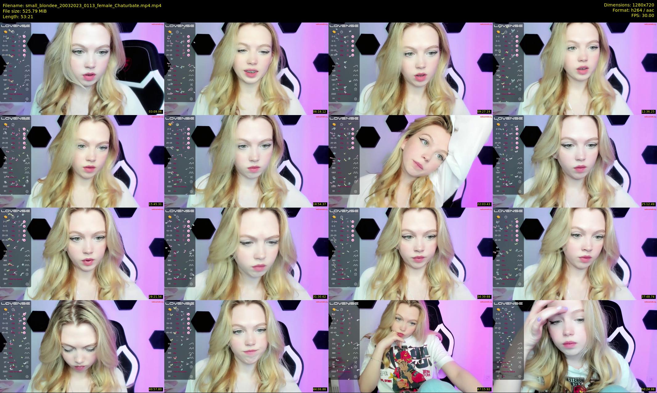 small_blondee — 54 minute Chaturbate female cam show recording, 720p, Mar 20, 2023