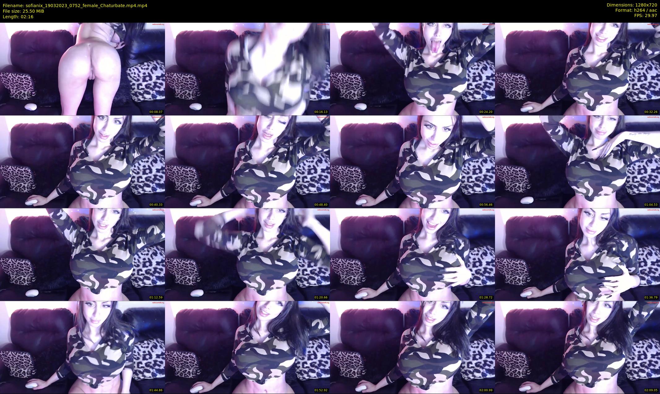 sofianix — 3 minute Chaturbate female cam show recording, 720p, Mar 19, 2023