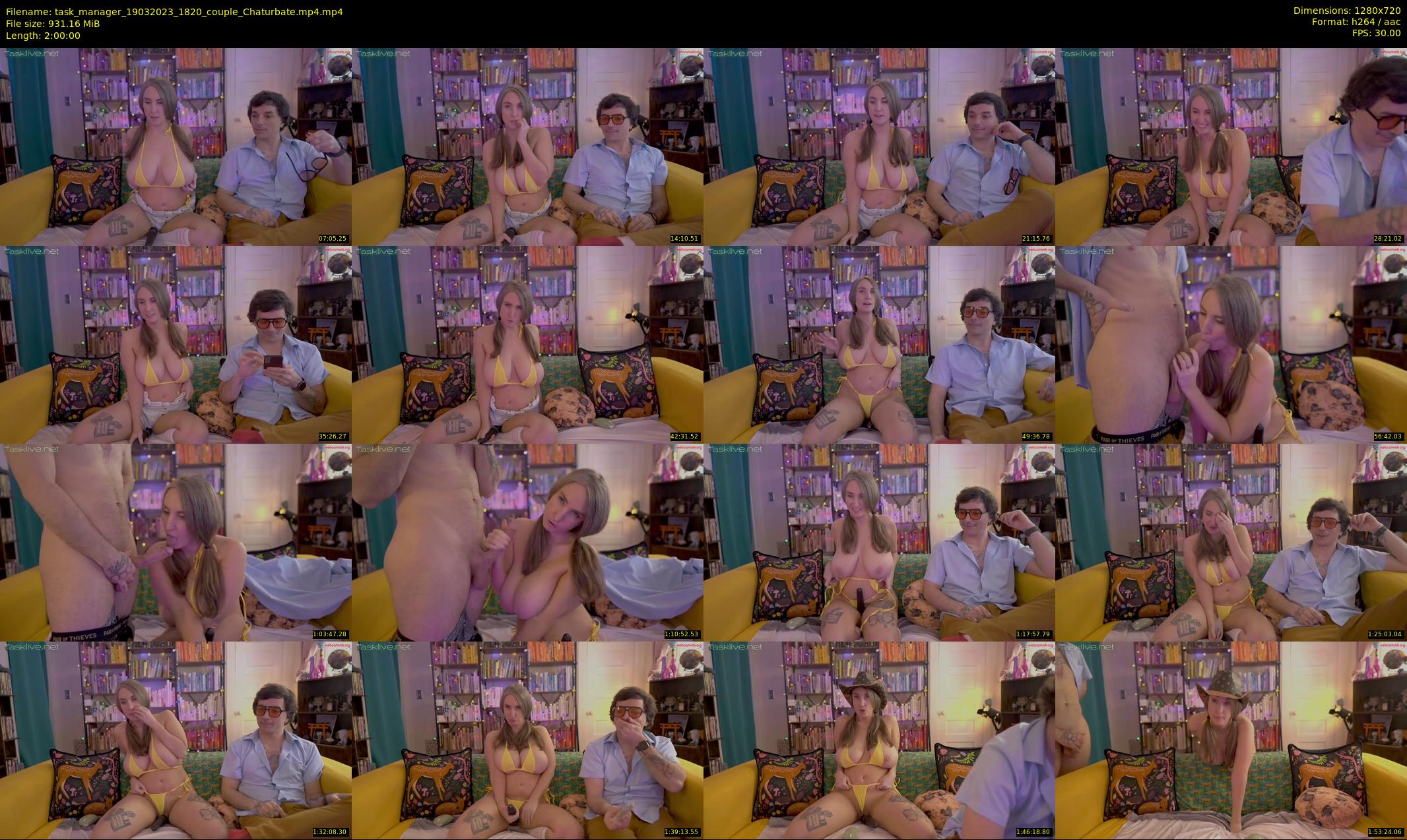 task_manager — 120 minute Chaturbate couple cam show recording, 720p, Mar 19, 2023