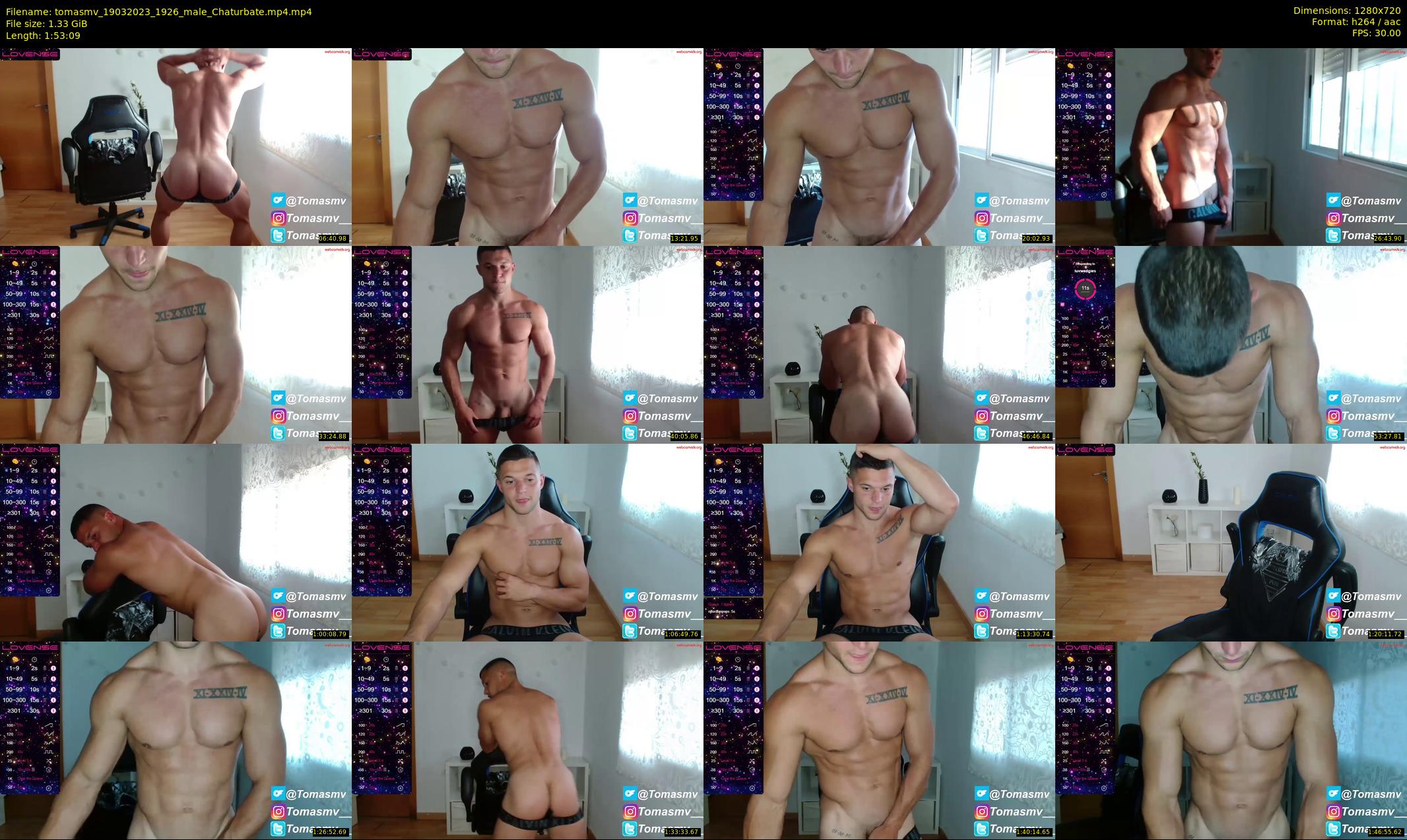 tomasmv — 114 minute Chaturbate male cam show recording, 720p, Mar 19, 2023