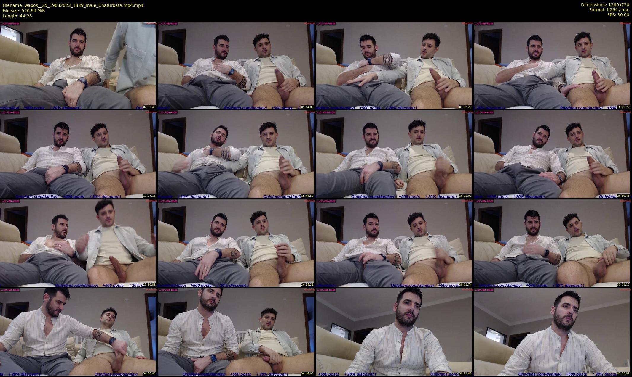 wapos__25 — 45 minute Chaturbate male cam show recording, 720p, Mar 19, 2023