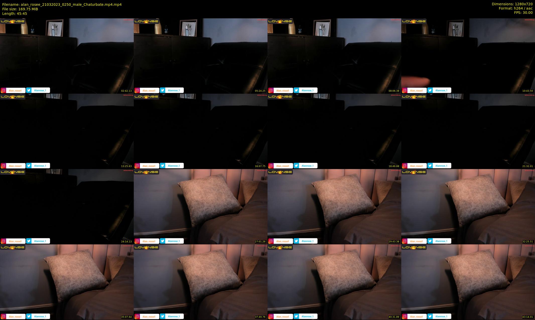 alan_rosee — 46 minute Chaturbate male cam show recording, 720p, Mar 21, 2023