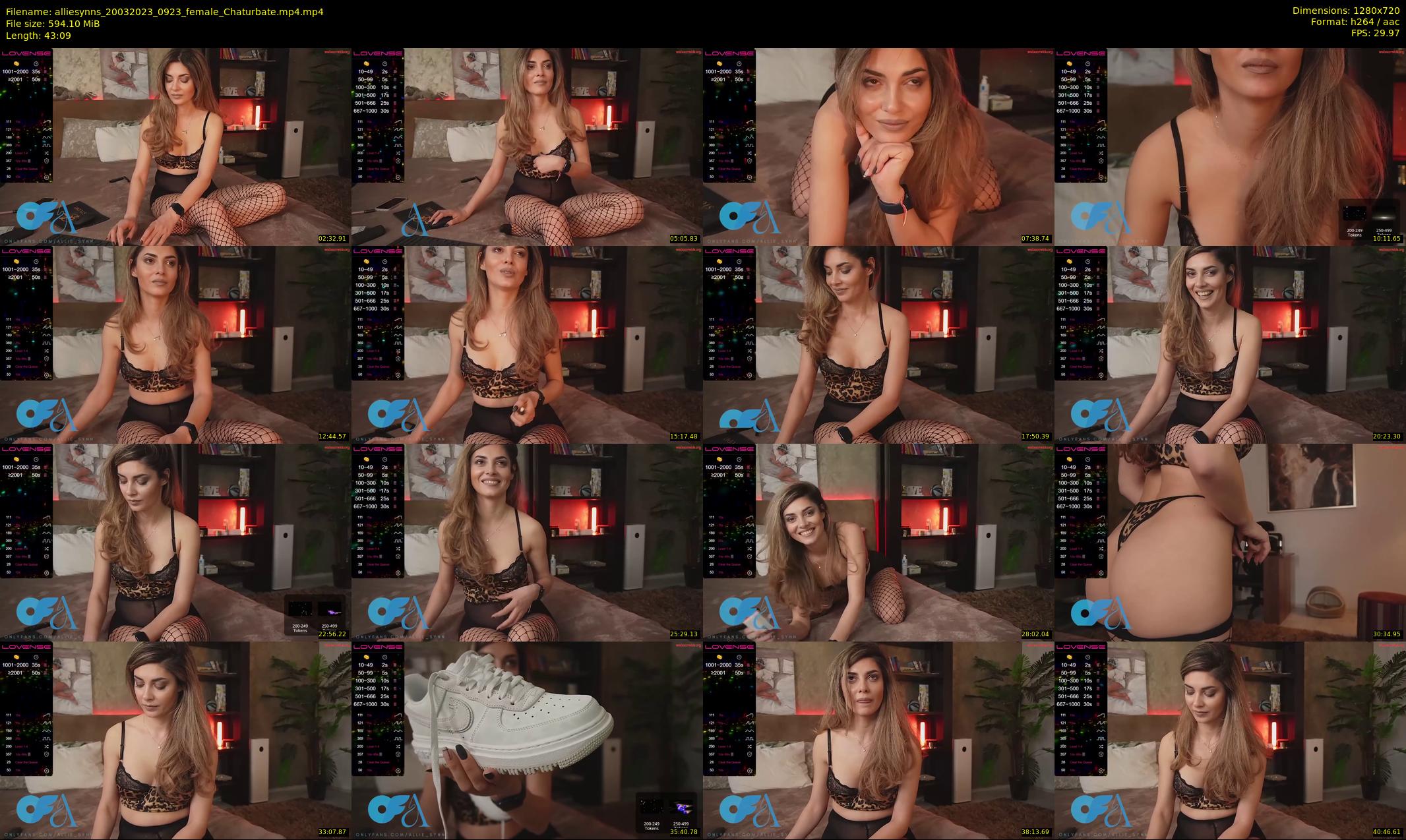 alliesynns — 44 minute Chaturbate female cam show recording, 720p, Mar 20, 2023