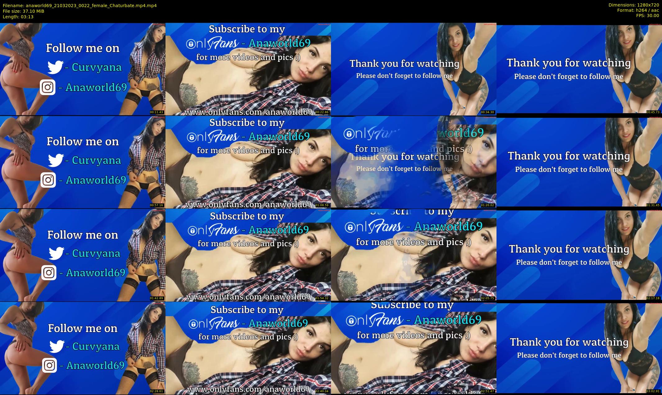 anaworld69 — 4 minute Chaturbate female cam show recording, 720p, Mar 21, 2023