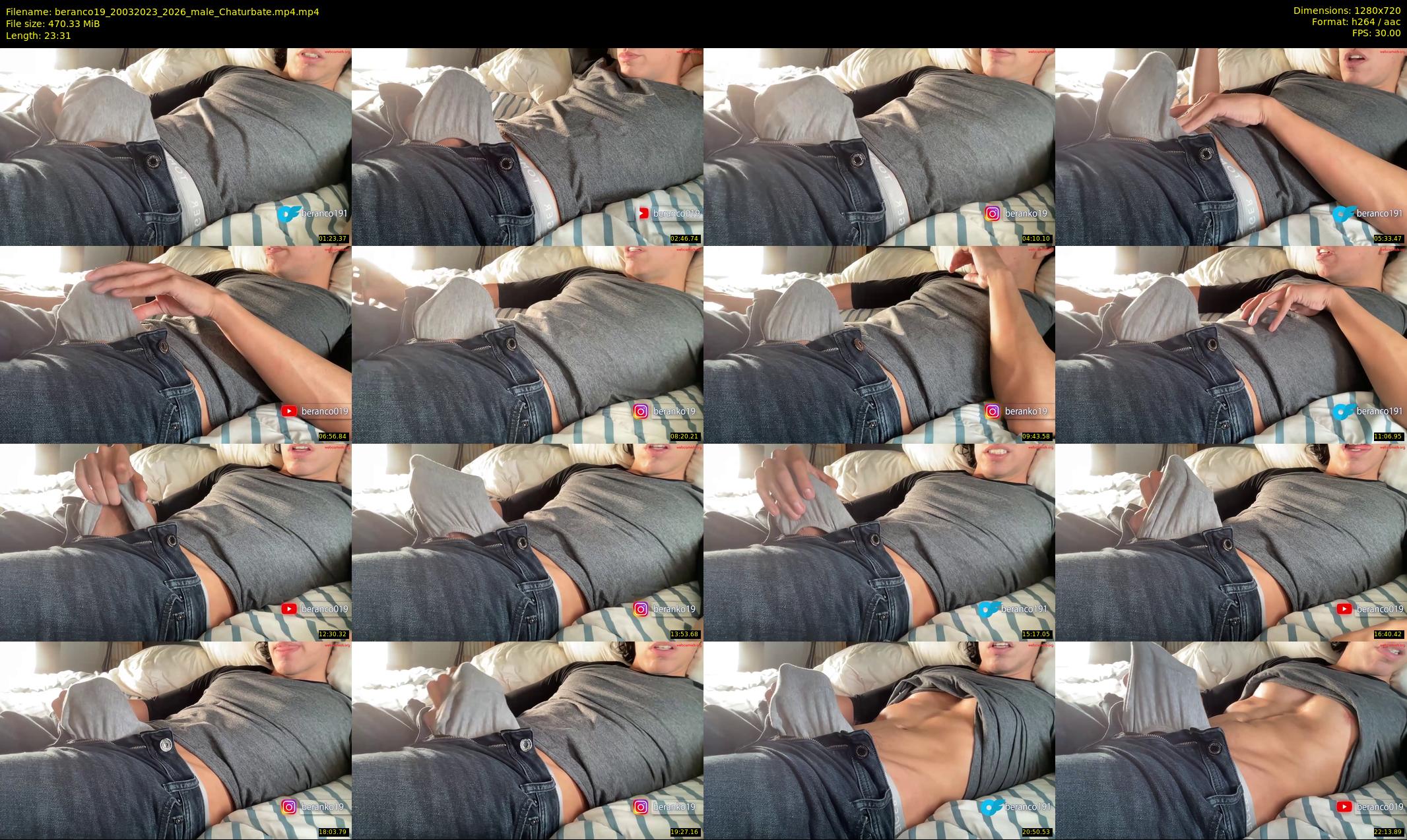 beranco19 — 24 minute Chaturbate male cam show recording, 720p, Mar 20, 2023