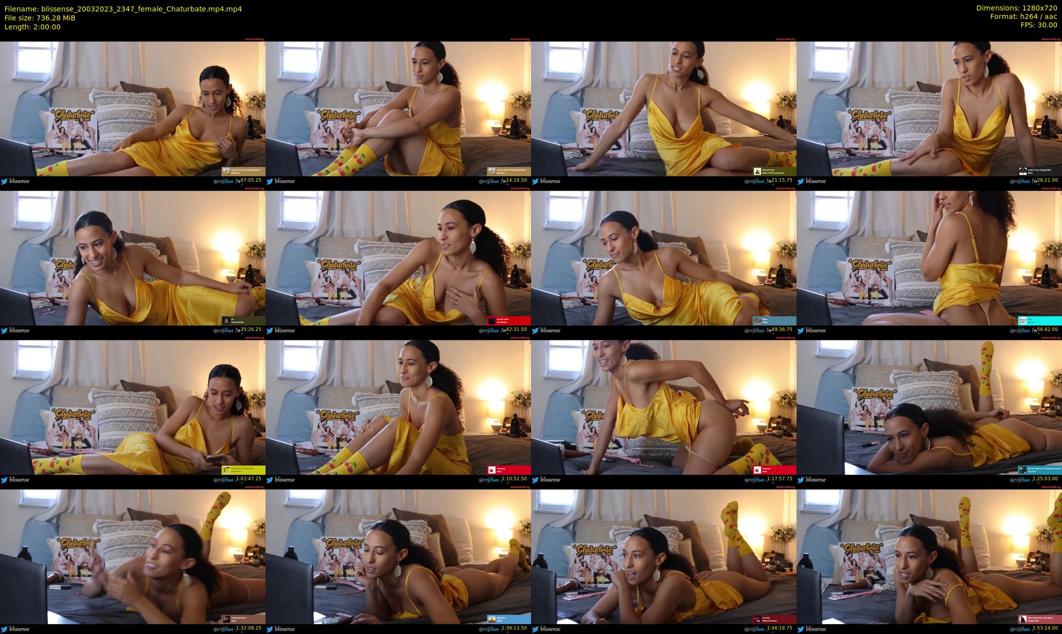 blissense — 120 minute Chaturbate female cam show recording, 720p, Mar 20, 2023