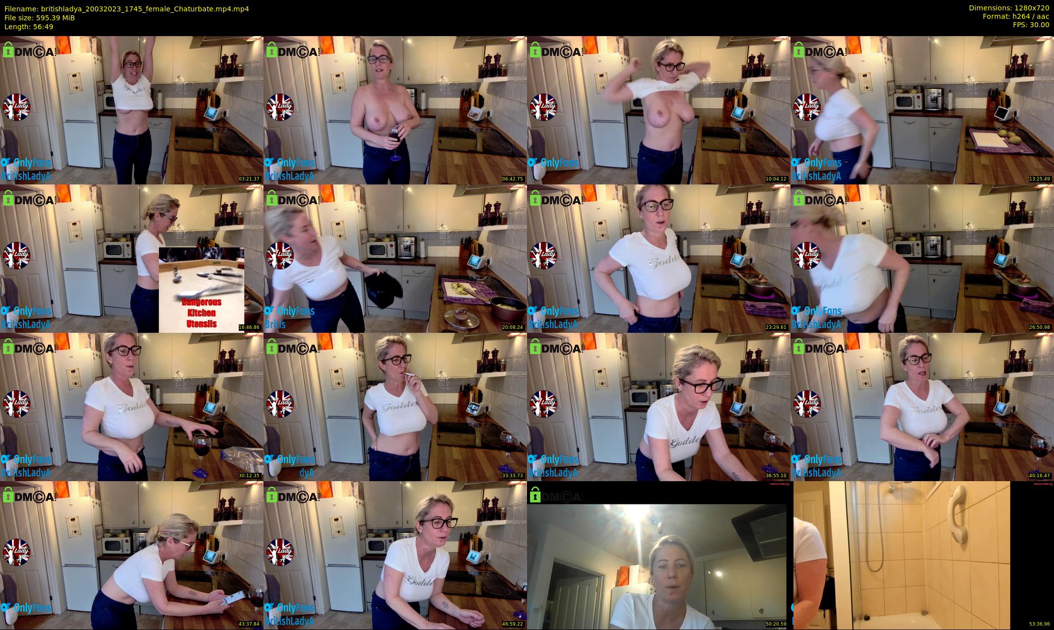 britishladya — 57 minute Chaturbate female cam show recording, 720p, Mar 20, 2023