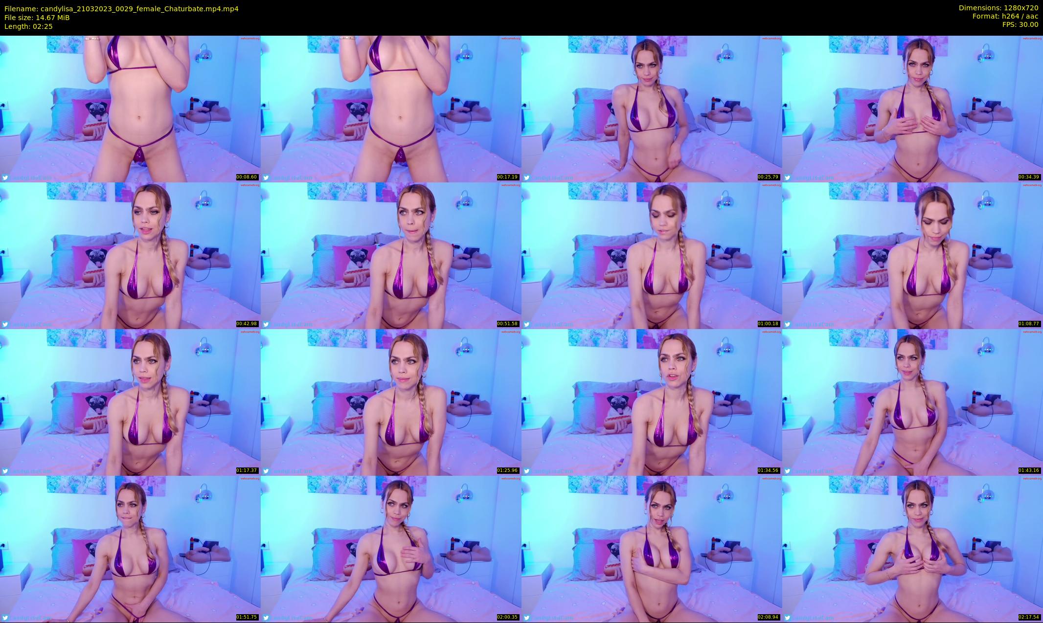 candylisa — 3 minute Chaturbate female cam show recording, 720p, Mar 21, 2023
