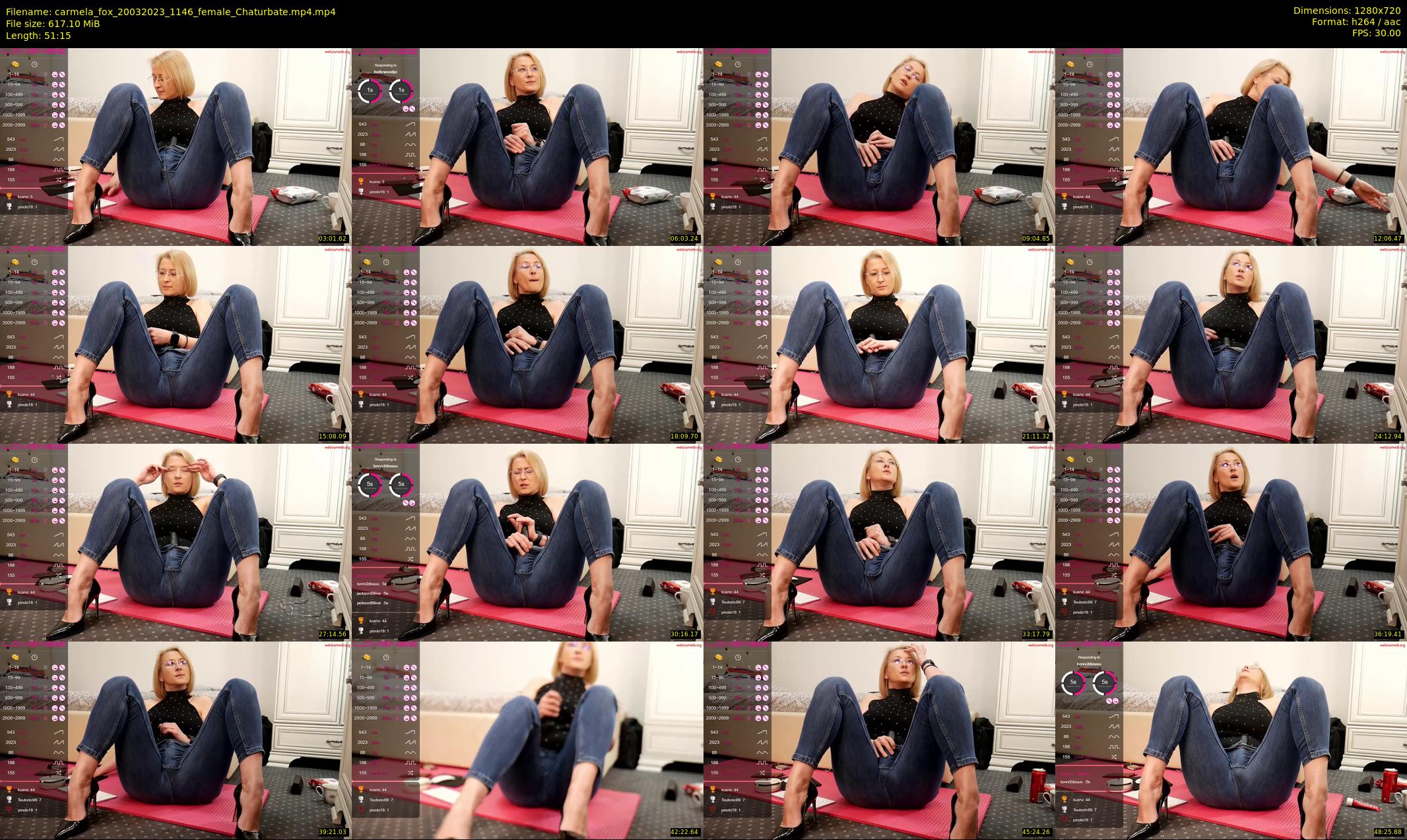 carmela_fox — 52 minute Chaturbate female cam show recording, 720p, Mar 20, 2023