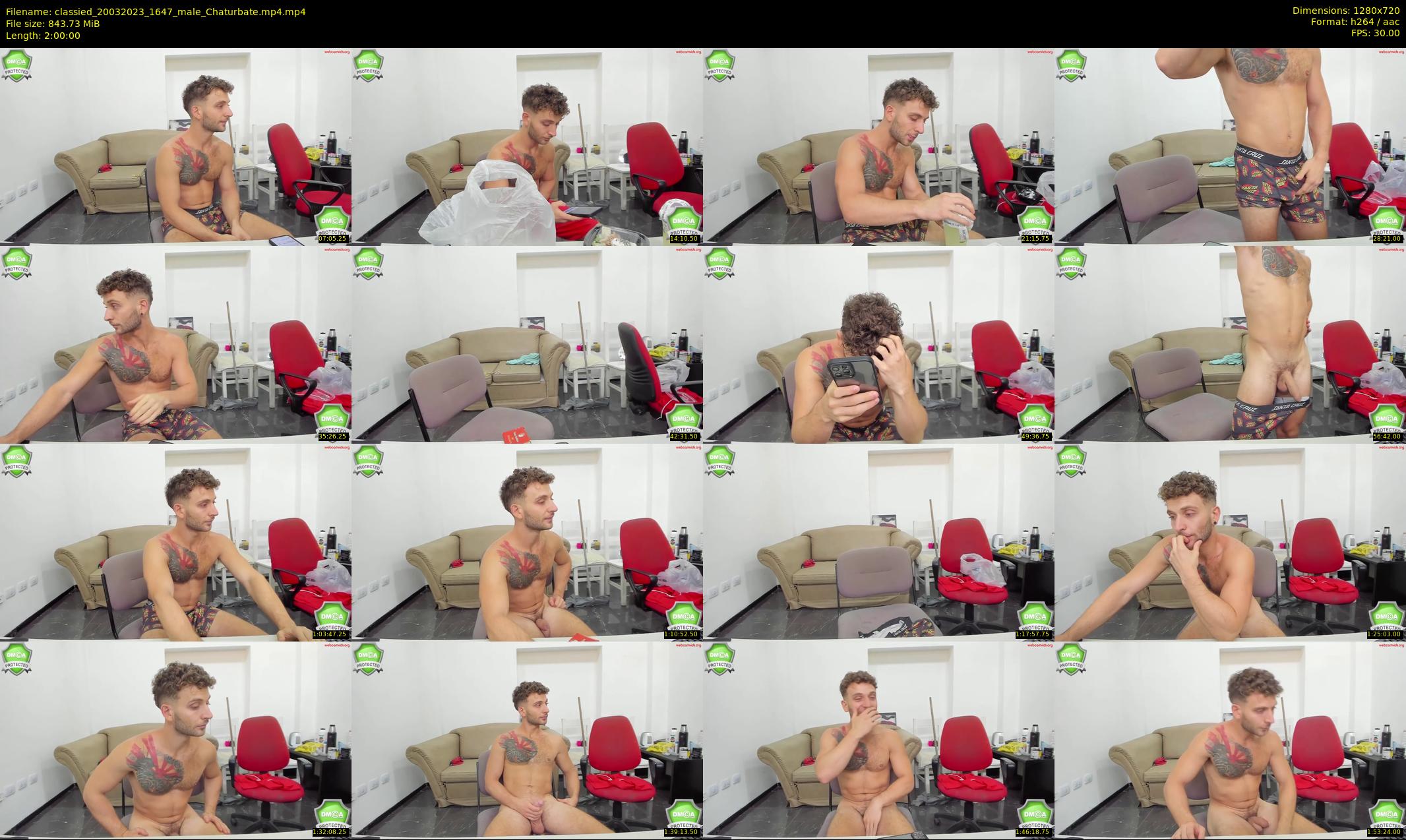 classied — 120 minute Chaturbate male cam show recording, 720p, Mar 20, 2023