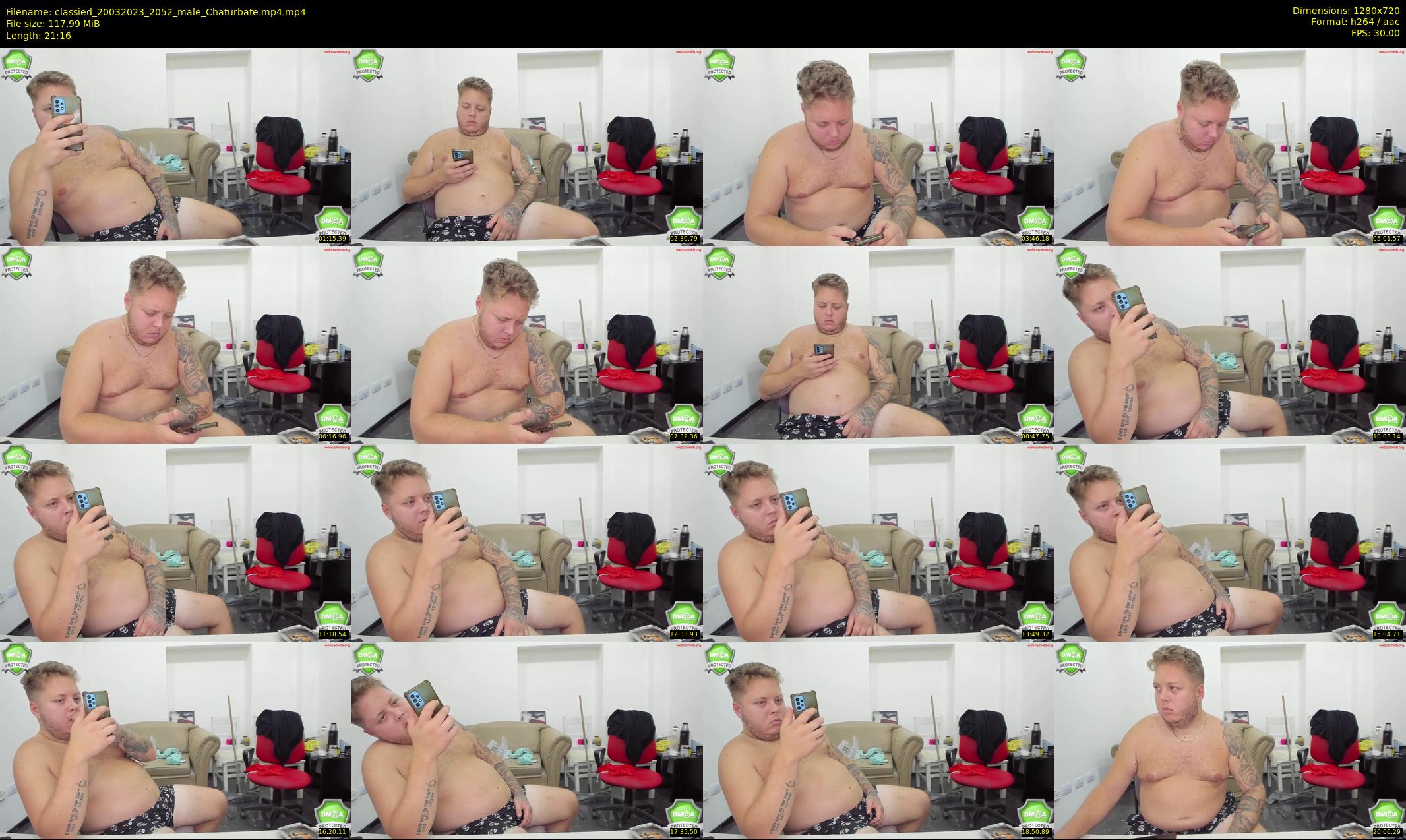 classied — 22 minute Chaturbate male cam show recording, 720p, Mar 20, 2023