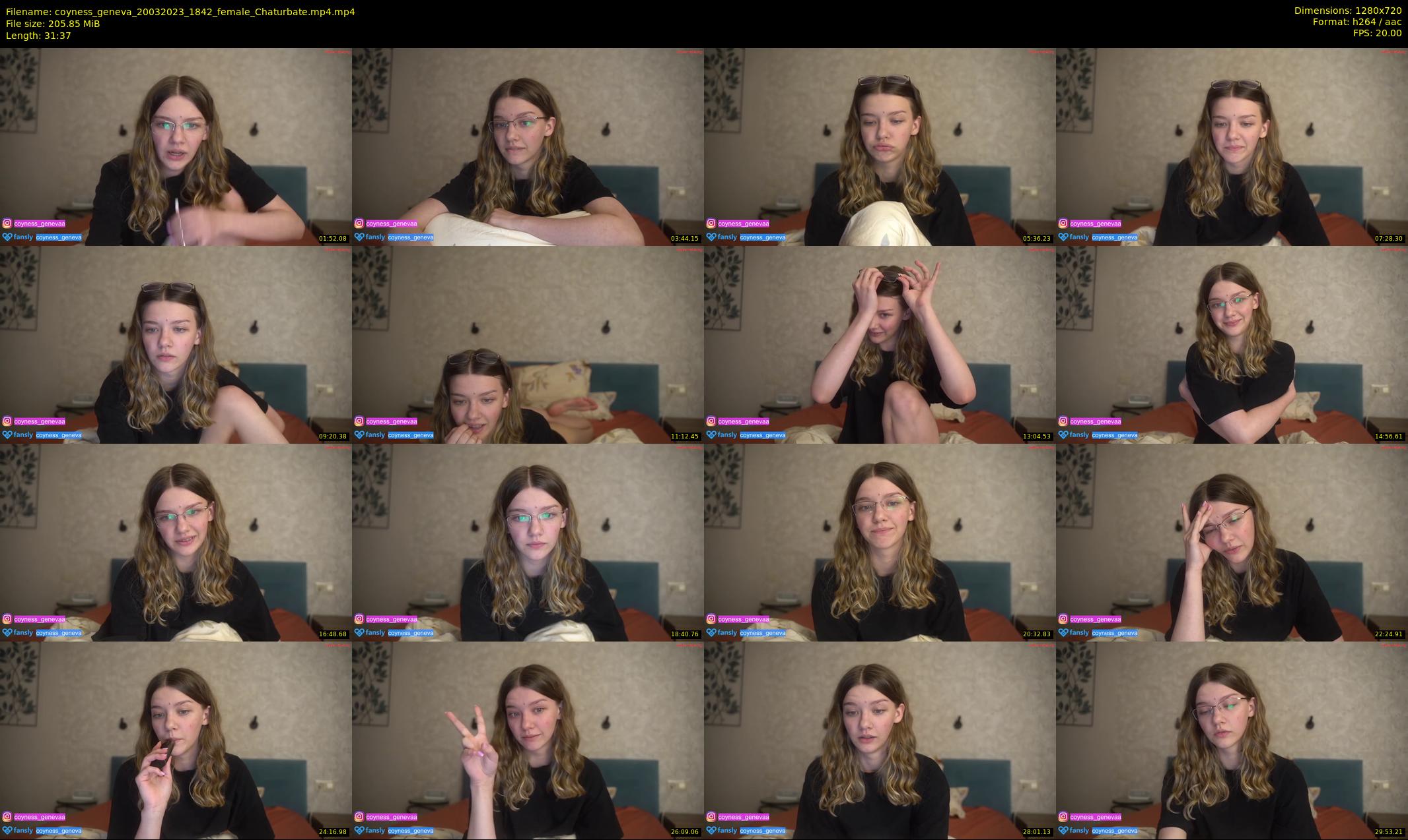coyness_geneva — 32 minute Chaturbate female cam show recording, 720p, Mar 20, 2023
