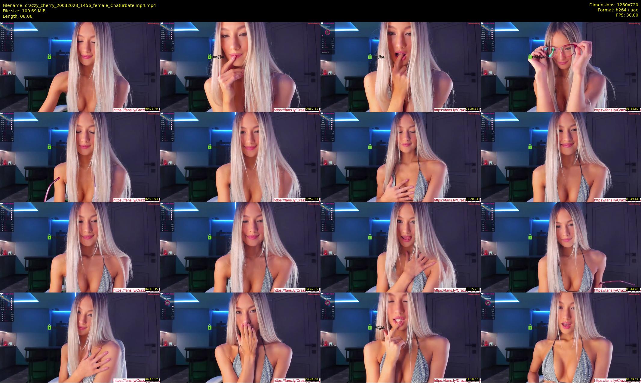 crazzy_cherry — 9 minute Chaturbate female cam show recording, 720p, Mar 20, 2023