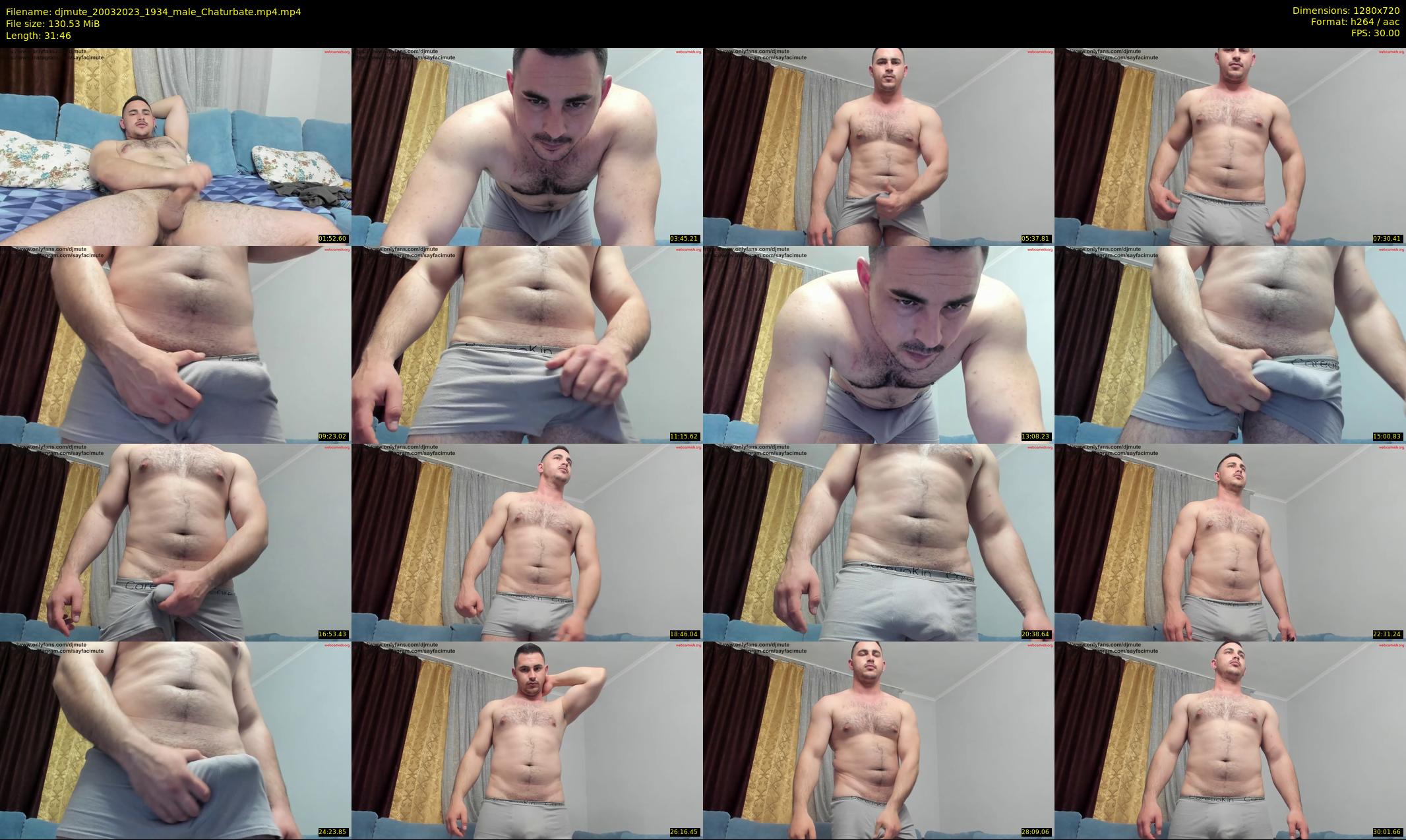 djmute — 32 minute Chaturbate male cam show recording, 720p, Mar 20, 2023