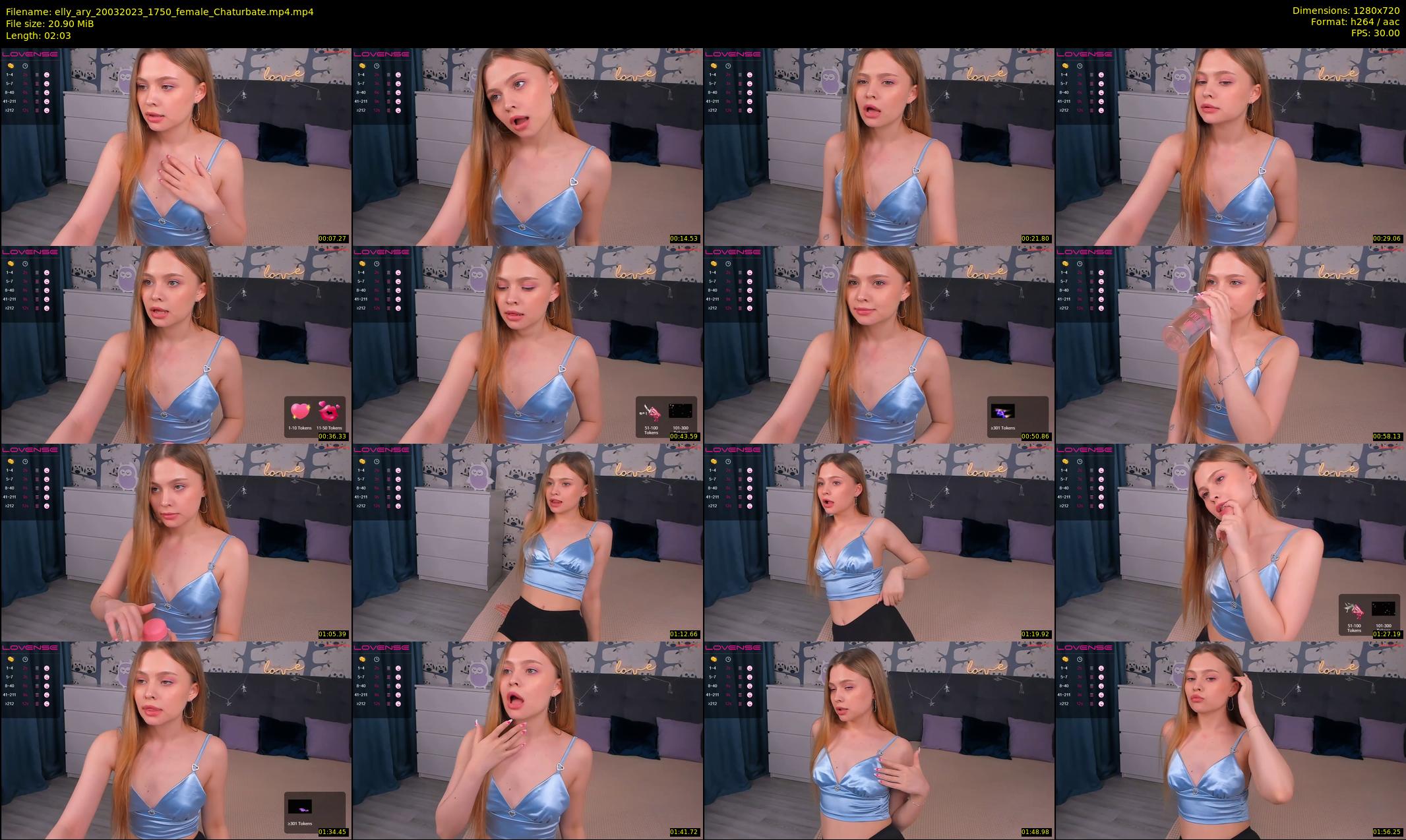 elly_ary — 3 minute Chaturbate female cam show recording, 720p, Mar 20, 2023