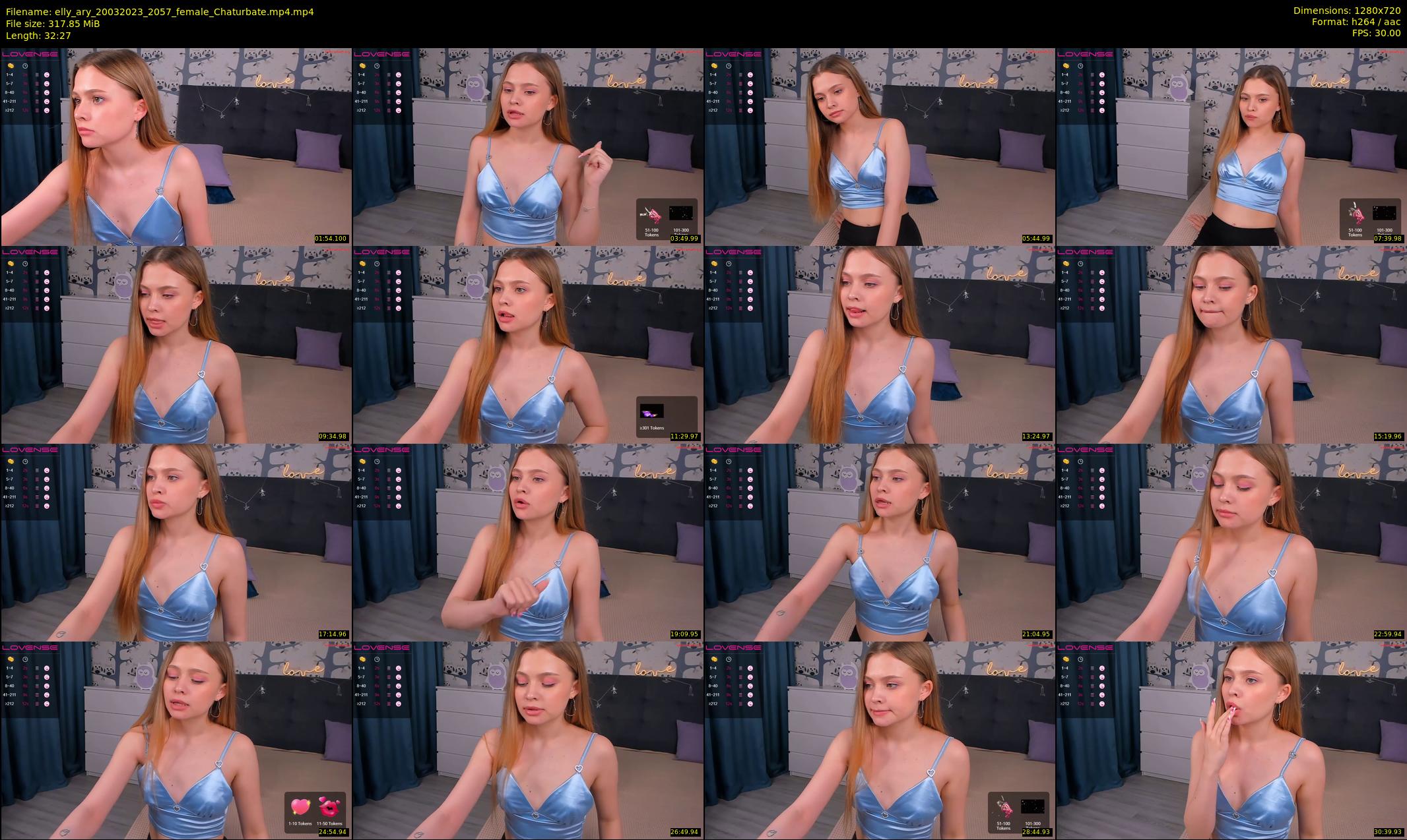 elly_ary — 33 minute Chaturbate female cam show recording, 720p, Mar 20, 2023