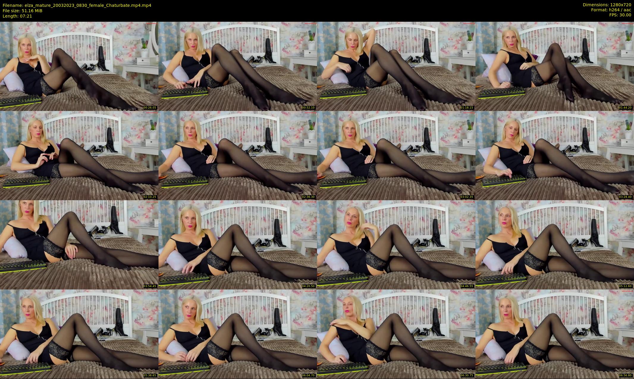 elza_mature — 8 minute Chaturbate female cam show recording, 720p, Mar 20, 2023