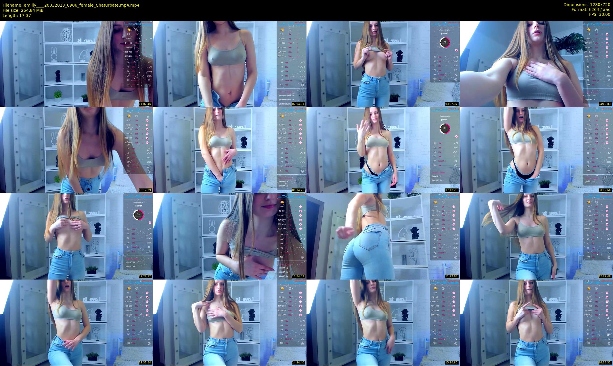 emilly___ — 18 minute Chaturbate female cam show recording, 720p, Mar 20, 2023