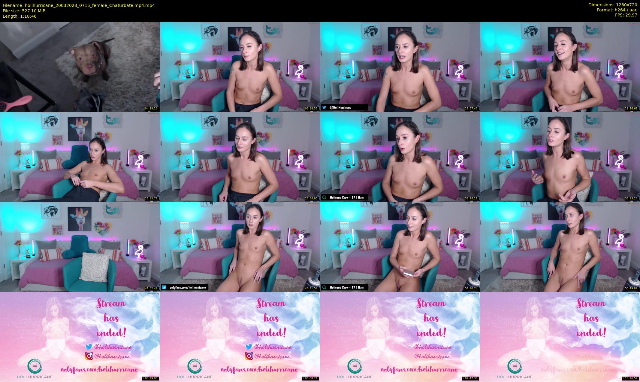holihurricane — 79 minute Chaturbate female cam show recording, 720p, Mar 20, 2023