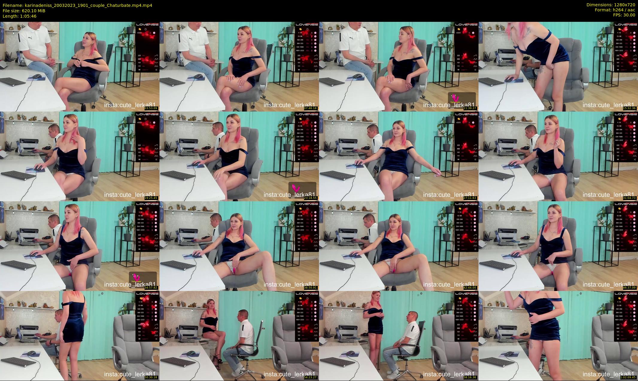 karinadeniss — 66 minute Chaturbate couple cam show recording, 720p, Mar 20, 2023