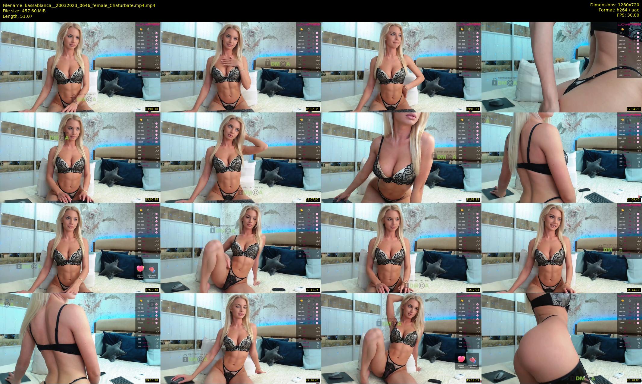kassablanca_ — 52 minute Chaturbate female cam show recording, 720p, Mar 20, 2023