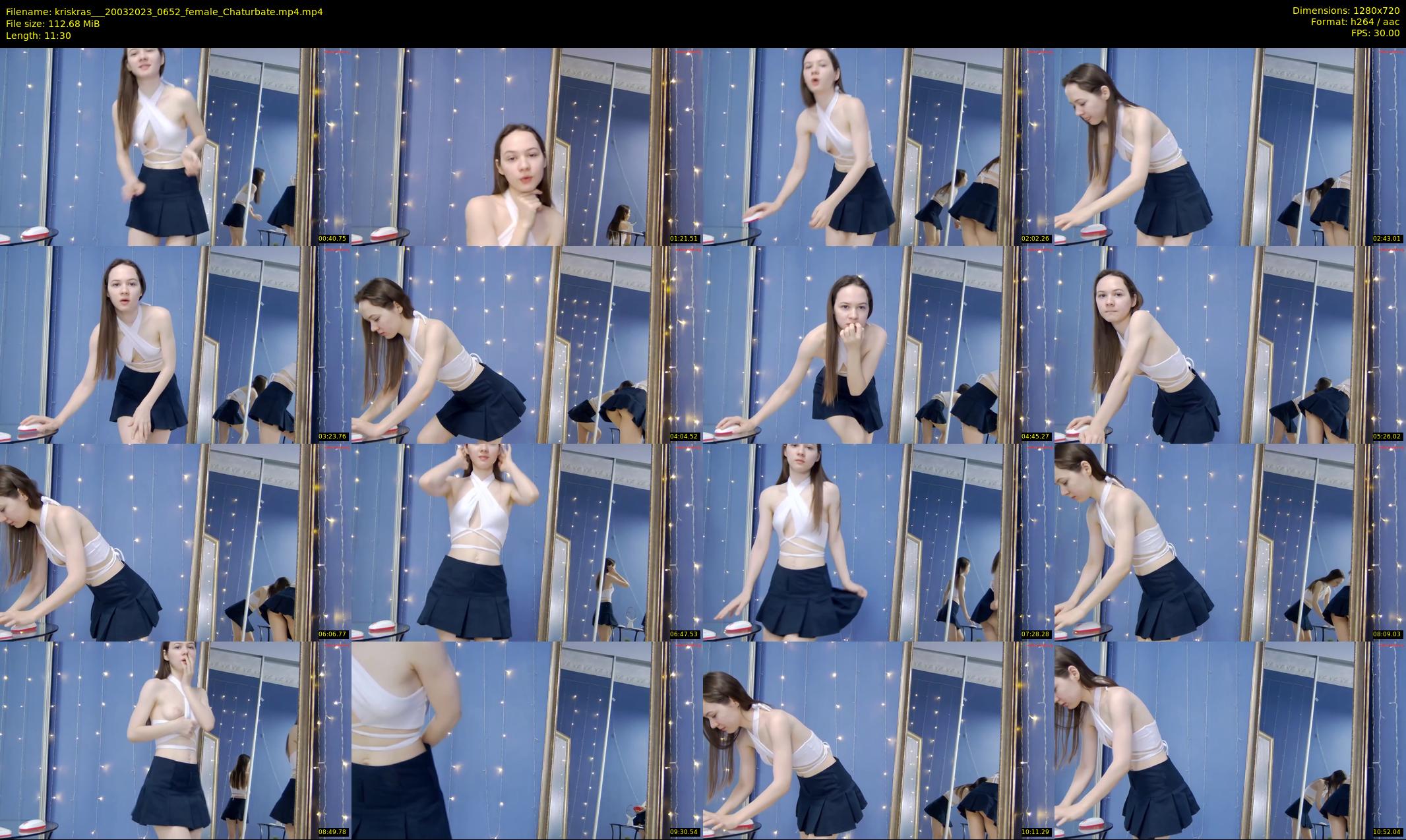 kriskras__ — 12 minute Chaturbate female cam show recording, 720p, Mar 20, 2023