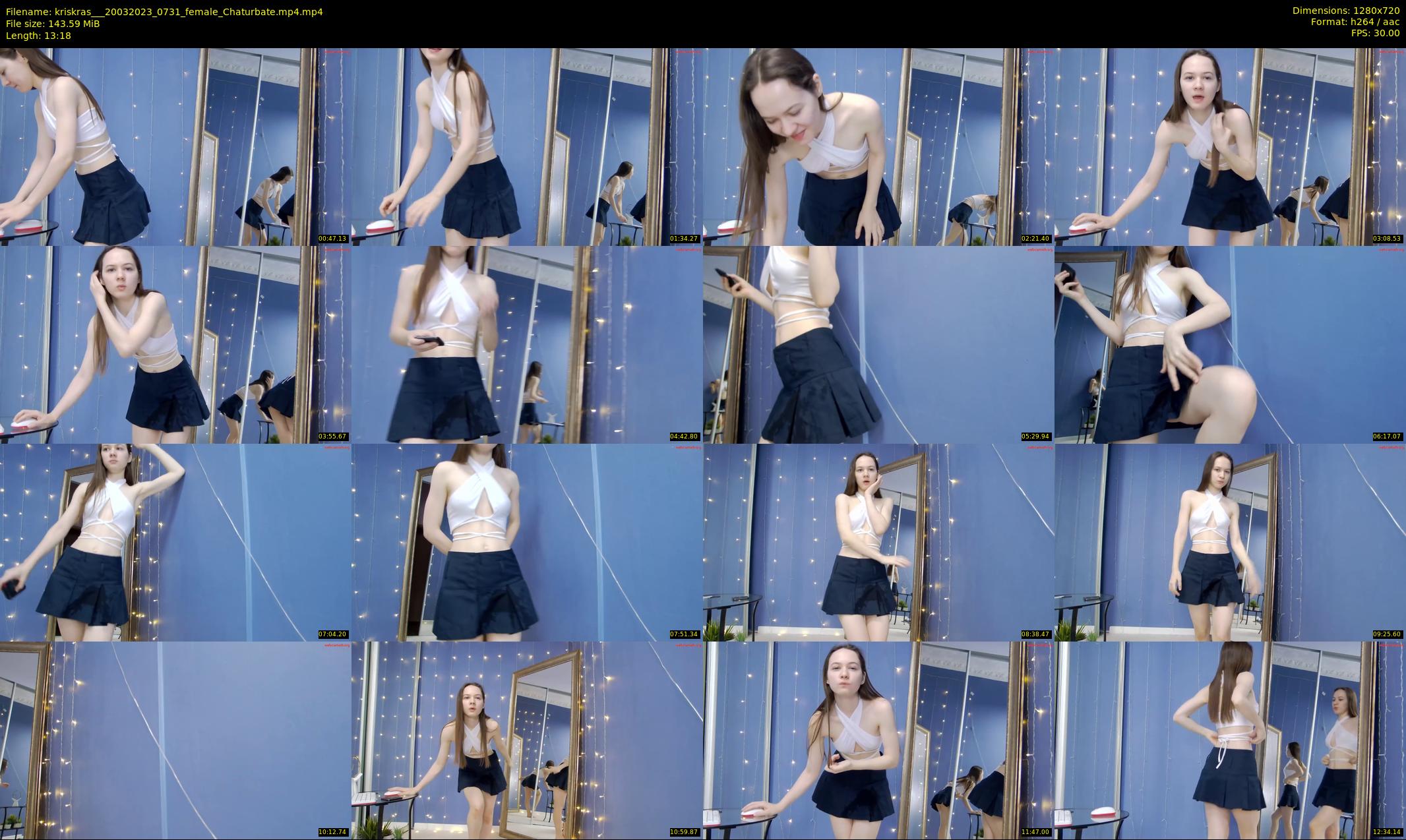 kriskras__ — 14 minute Chaturbate female cam show recording, 720p, Mar 20, 2023