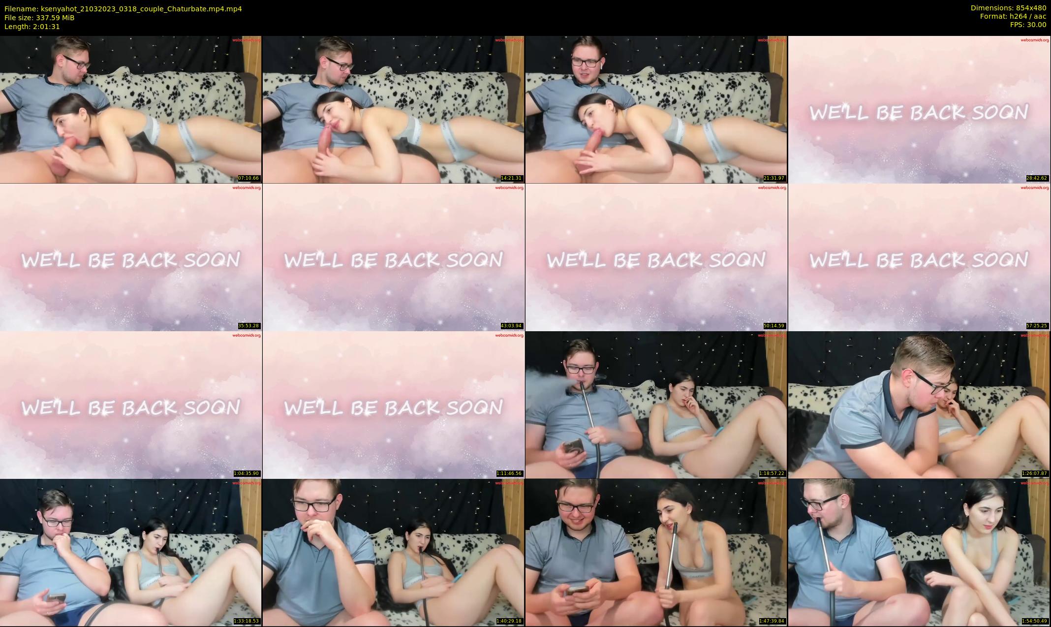 ksenyahot — 122 minute Chaturbate couple cam show recording, 480p, Mar 21, 2023