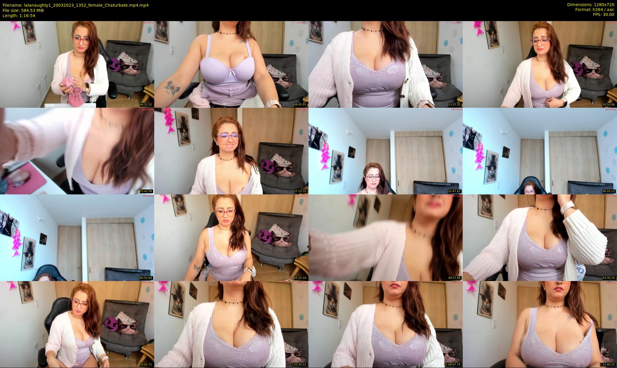 lalanaughty1 — 77 minute Chaturbate female cam show recording, 720p, Mar 20, 2023